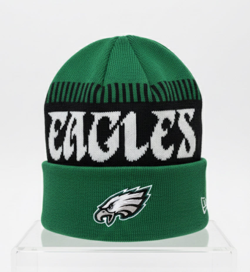 Philadelphia Eagles Retro Bright Lights Cuffed Knit Hat - Sports Gifts, Sports Memorabilia, Sports Collectibles, Fan Shop