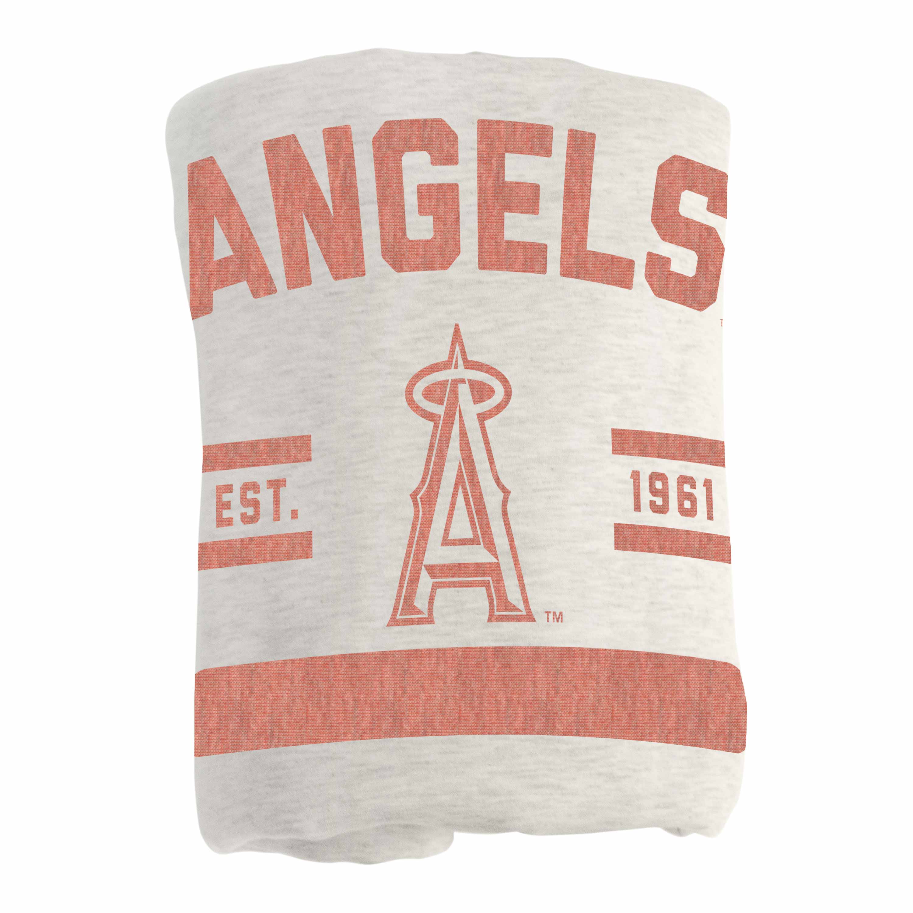 Los Angeles Angels Oatmeal Sweatshirt Blanket - Sports Gifts, Sports Memorabilia, Sports Collectibles, Fan Shop