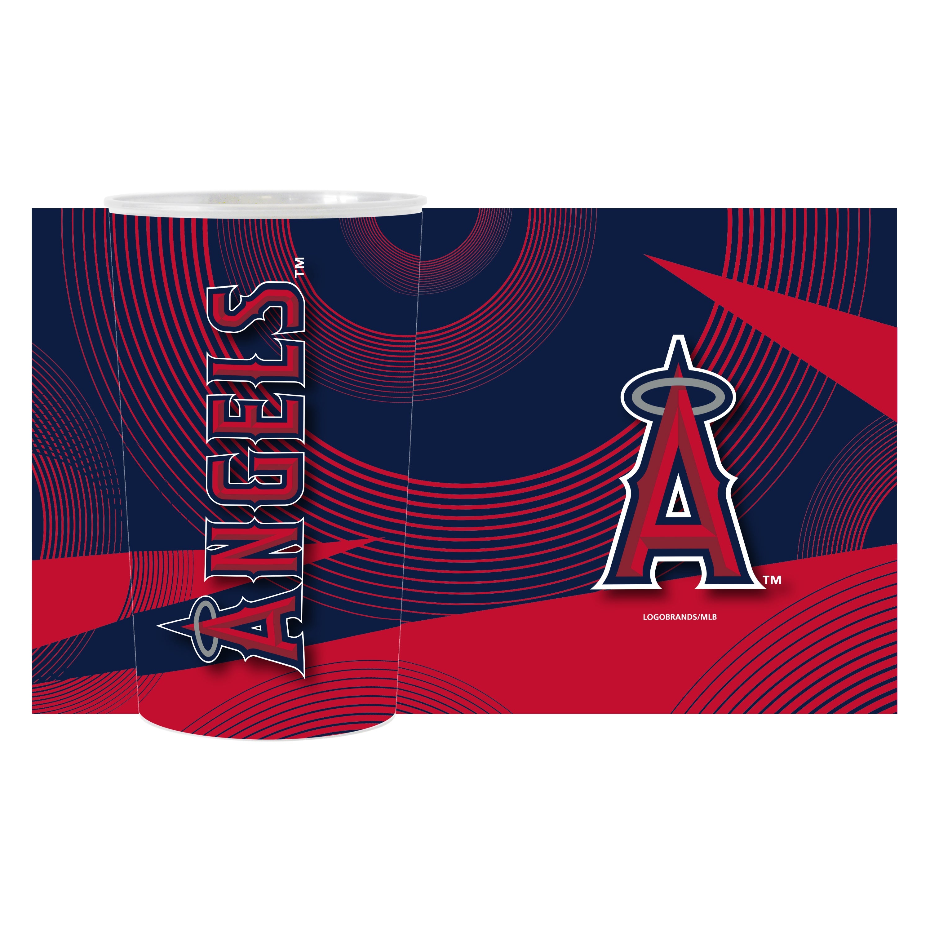 LA Angels 4pk Geometric 22oz Hardwall Cup - Sports Gifts, Sports Memorabilia, Sports Collectibles, Fan Shop