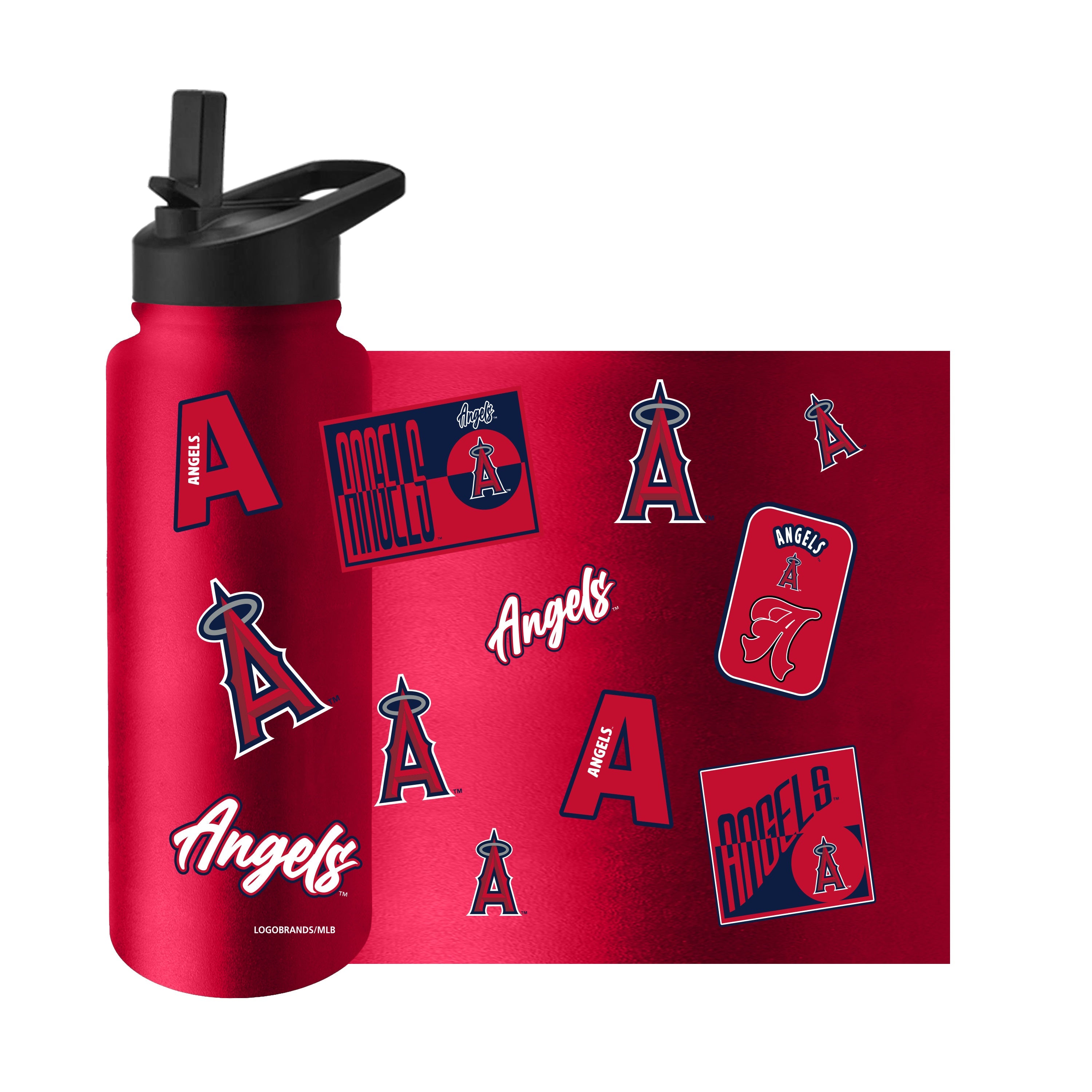 LA Angels 34oz Dream Weave Quencher Bottle - Sports Gifts, Sports Memorabilia, Sports Collectibles, Fan Shop