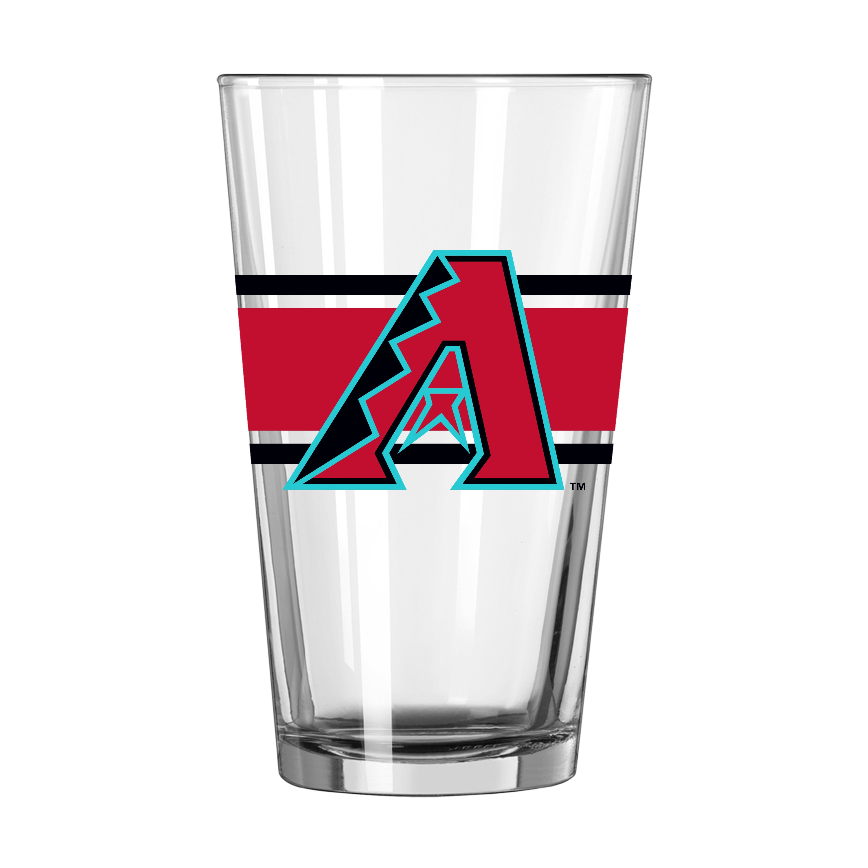Arizona Diamondbacks 16oz Stripe Pint Glass