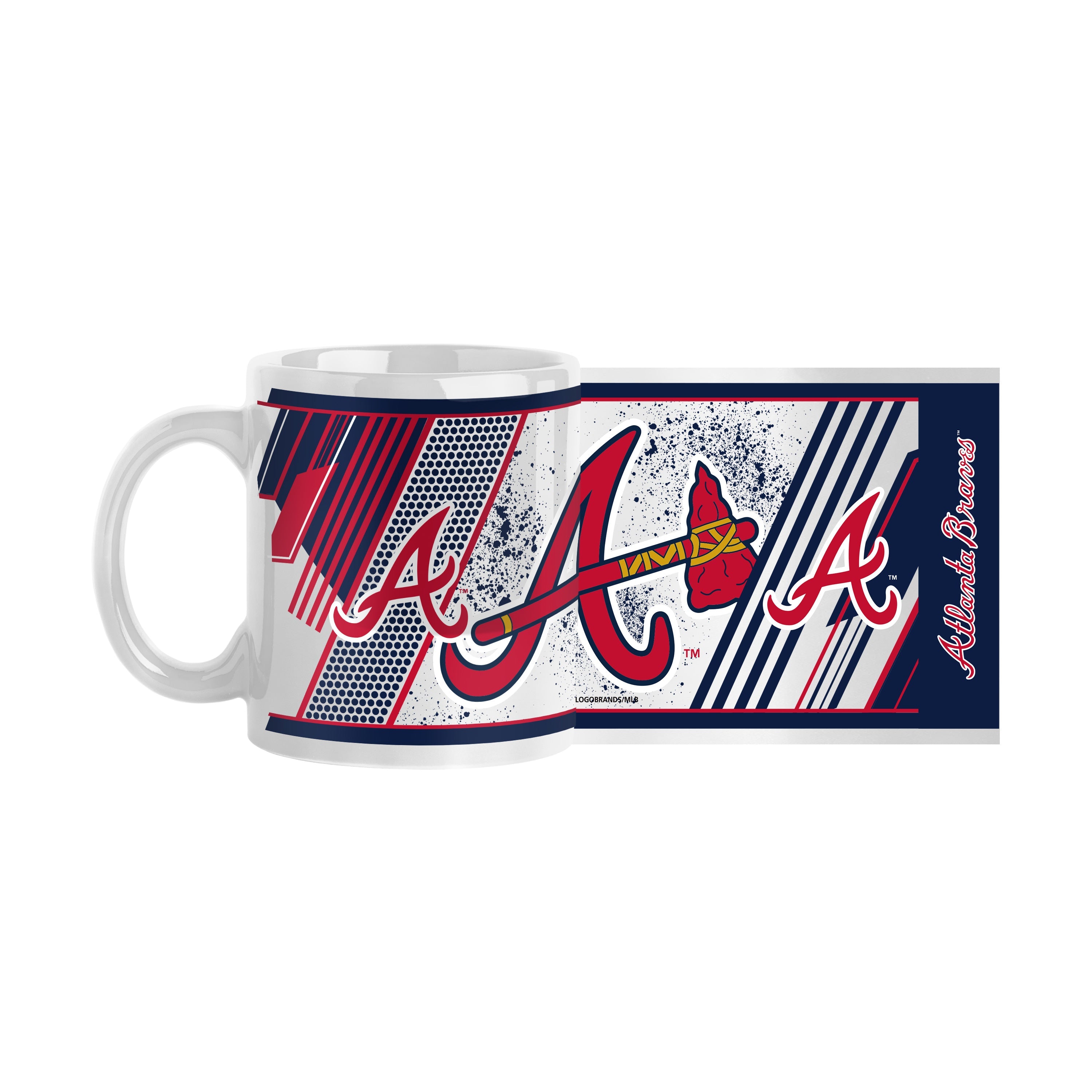 Atlanta Braves 11oz Splatter Sublimated Mug - Sports Gifts, Sports Memorabilia, Sports Collectibles, Fan Shop