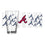 Atlanta Braves 16oz Scatter Pint Glass - Sports Gifts, Sports Memorabilia, Sports Collectibles, Fan Shop