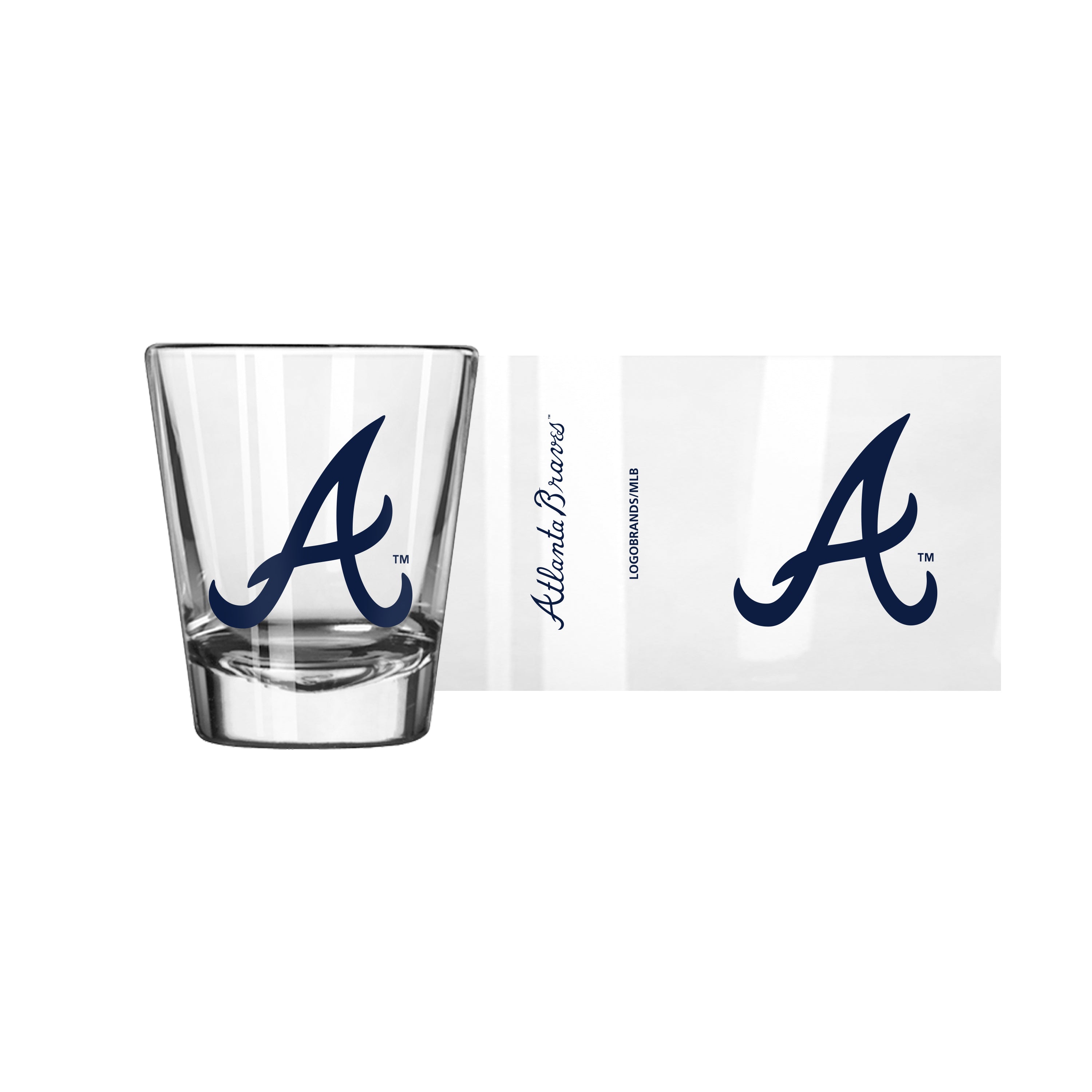 Atlanta Braves 2oz Gameday Shot Glass - Sports Gifts, Sports Memorabilia, Sports Collectibles, Fan Shop