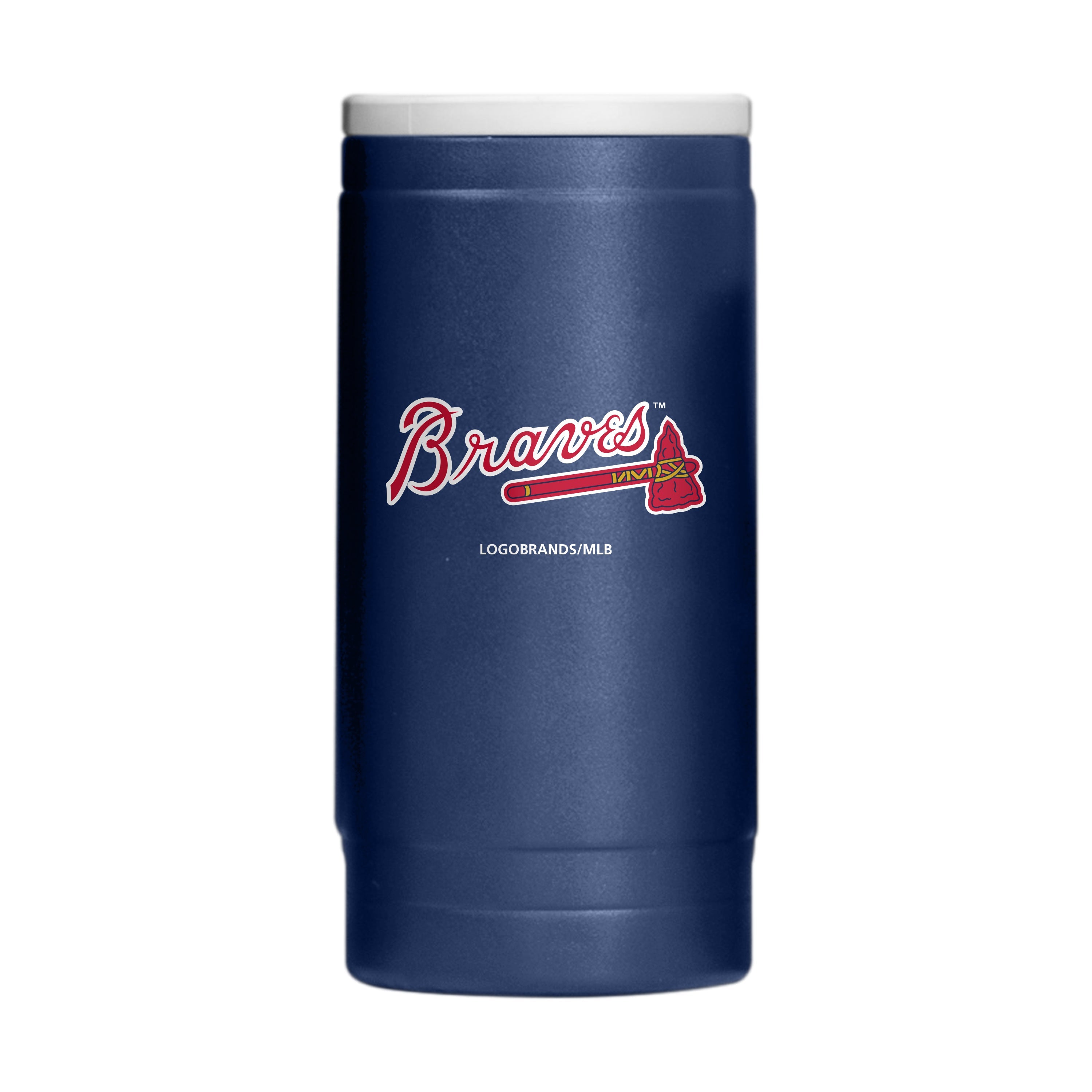 Atlanta Braves Flipside Powder Coat Slim Can Coolie - Sports Gifts, Sports Memorabilia, Sports Collectibles, Fan Shop