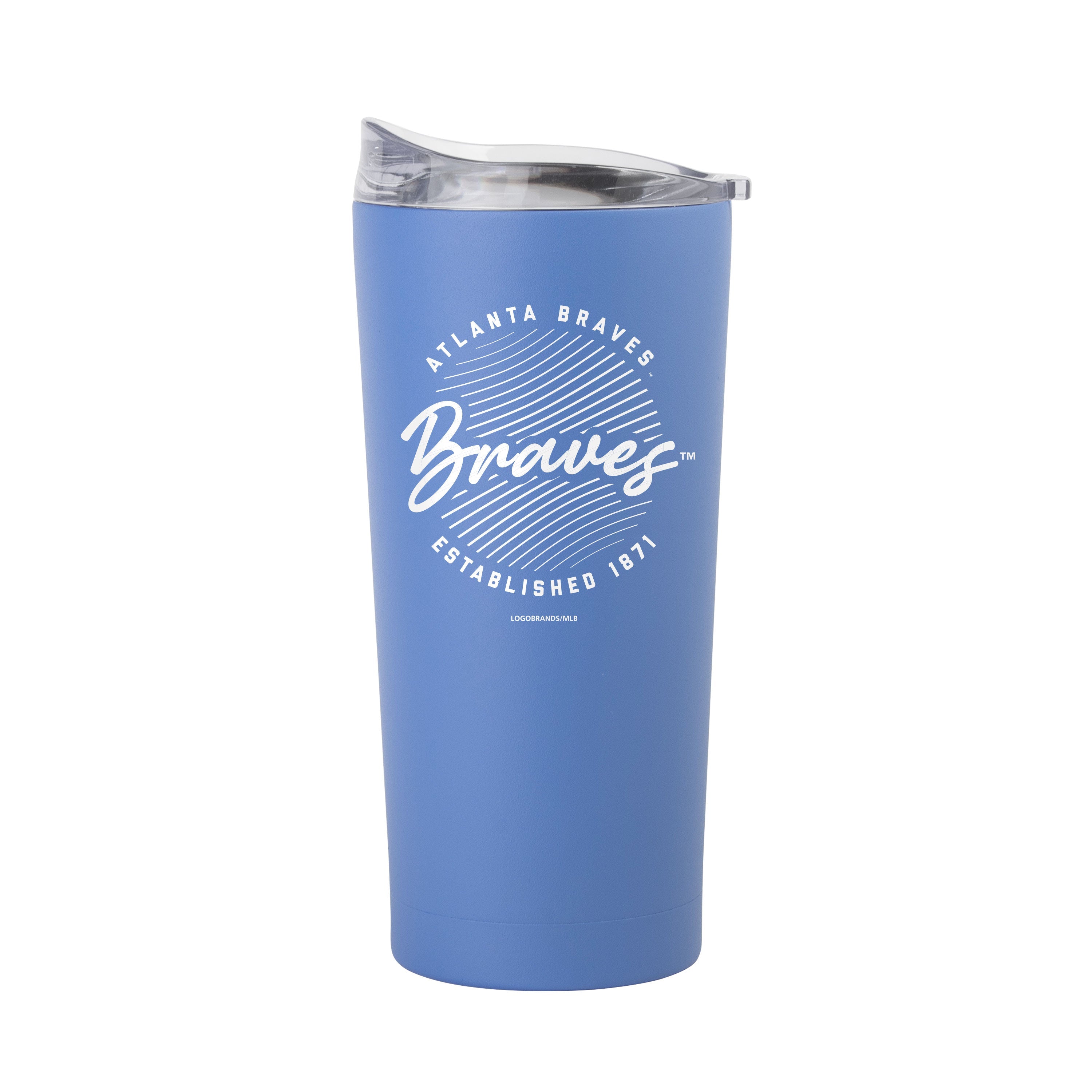 Atlanta Braves 20oz Retro Script Arctic Powder Coat Tumbler