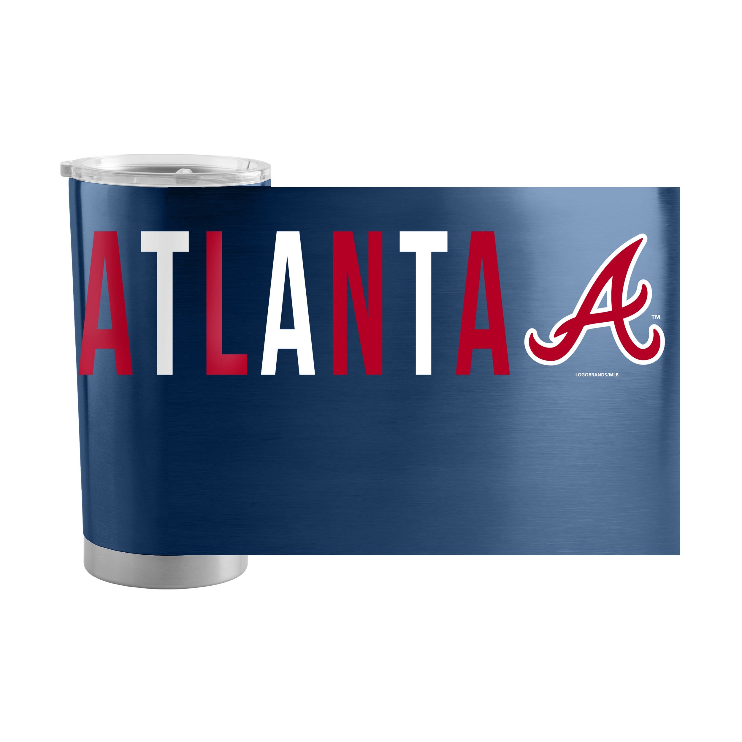 Atlanta Braves 20oz Overtime Stainless Tumbler - Sports Gifts, Sports Memorabilia, Sports Collectibles, Fan Shop