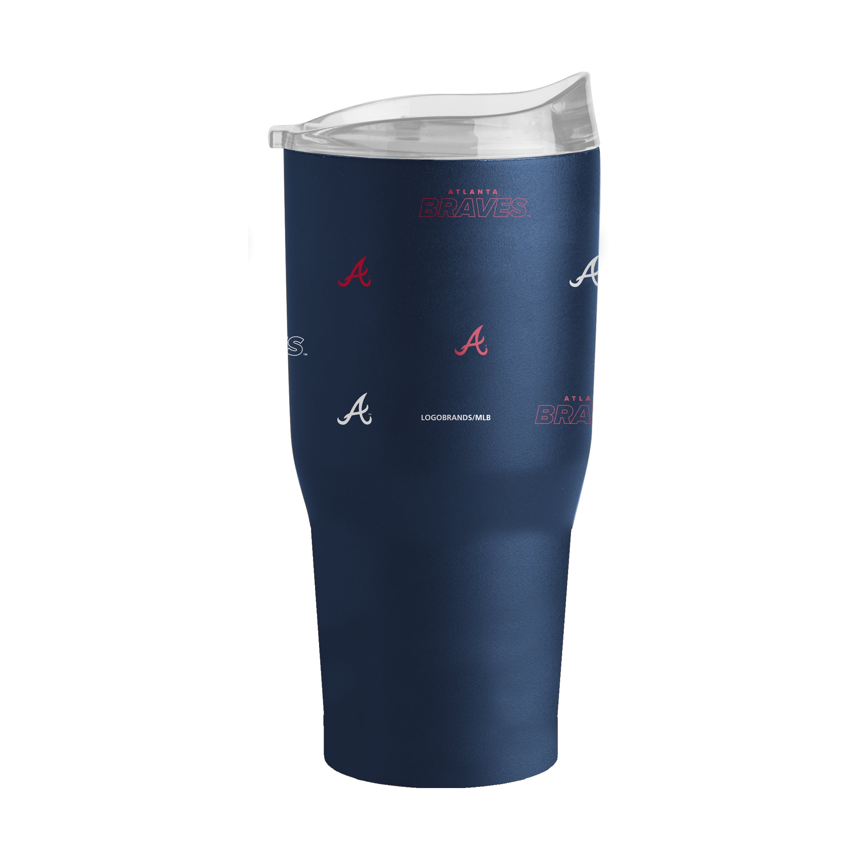 Atlanta Braves 30oz Step And Repeat Powder Coat Tumbler - Sports Gifts, Sports Memorabilia, Sports Collectibles, Fan Shop