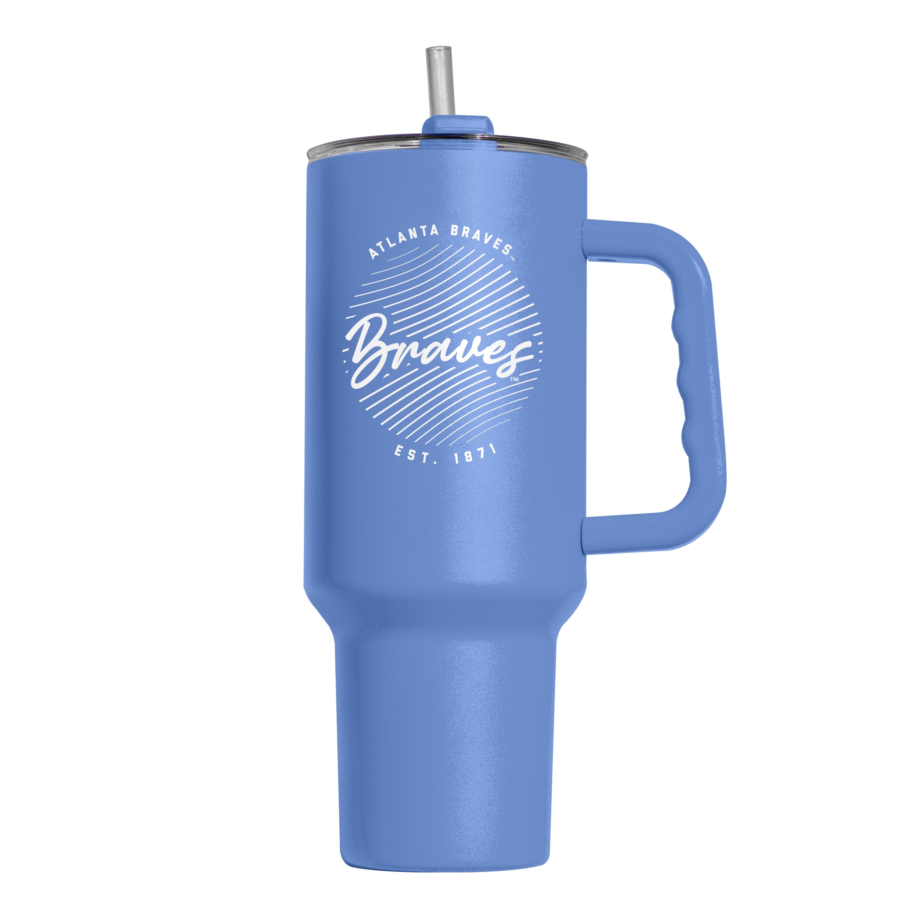 Atlanta Braves 40oz Retro Script Powder Coat Tumbler