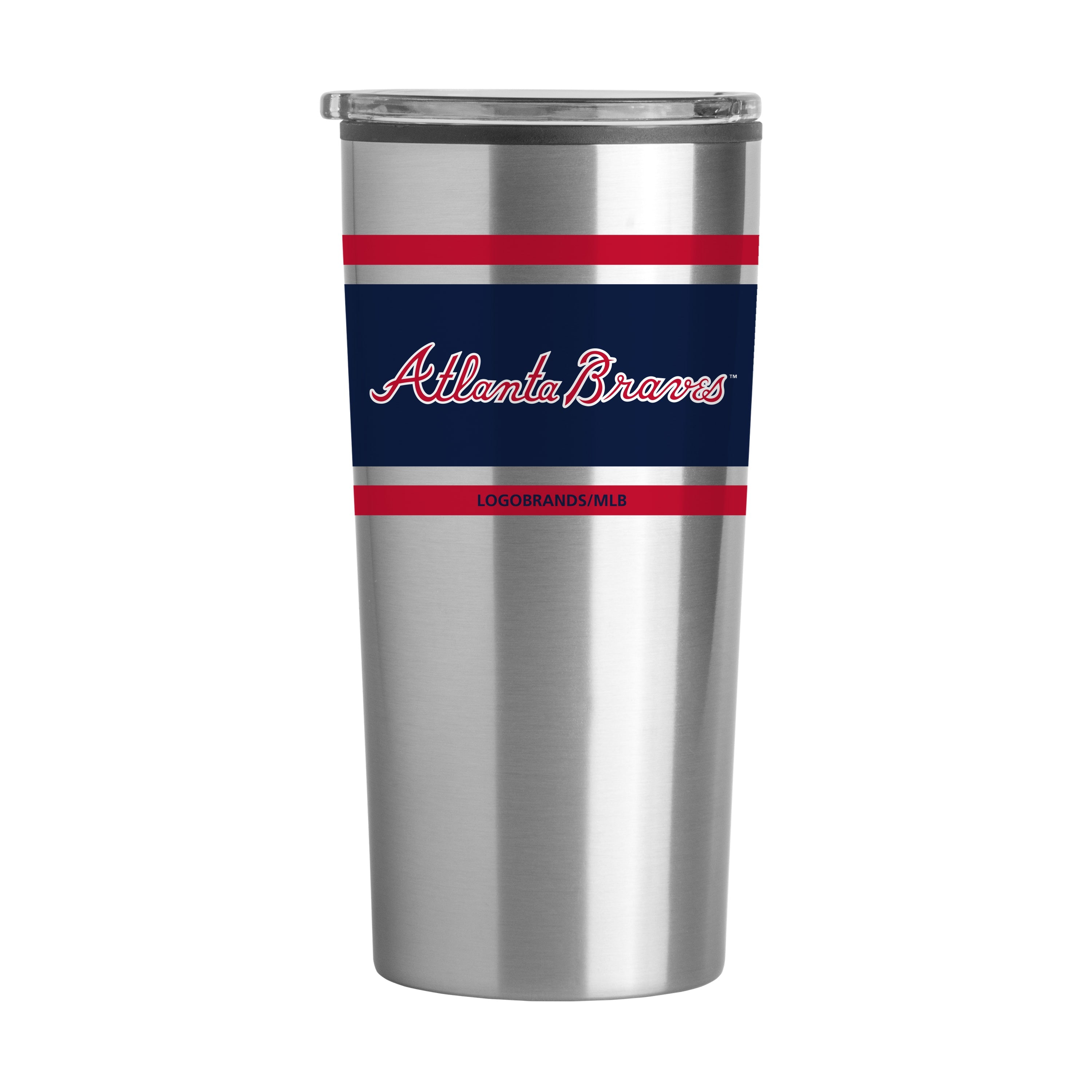 Atlanta Braves 20oz Stripe Fusion Tumbler - Sports Gifts, Sports Memorabilia, Sports Collectibles, Fan Shop