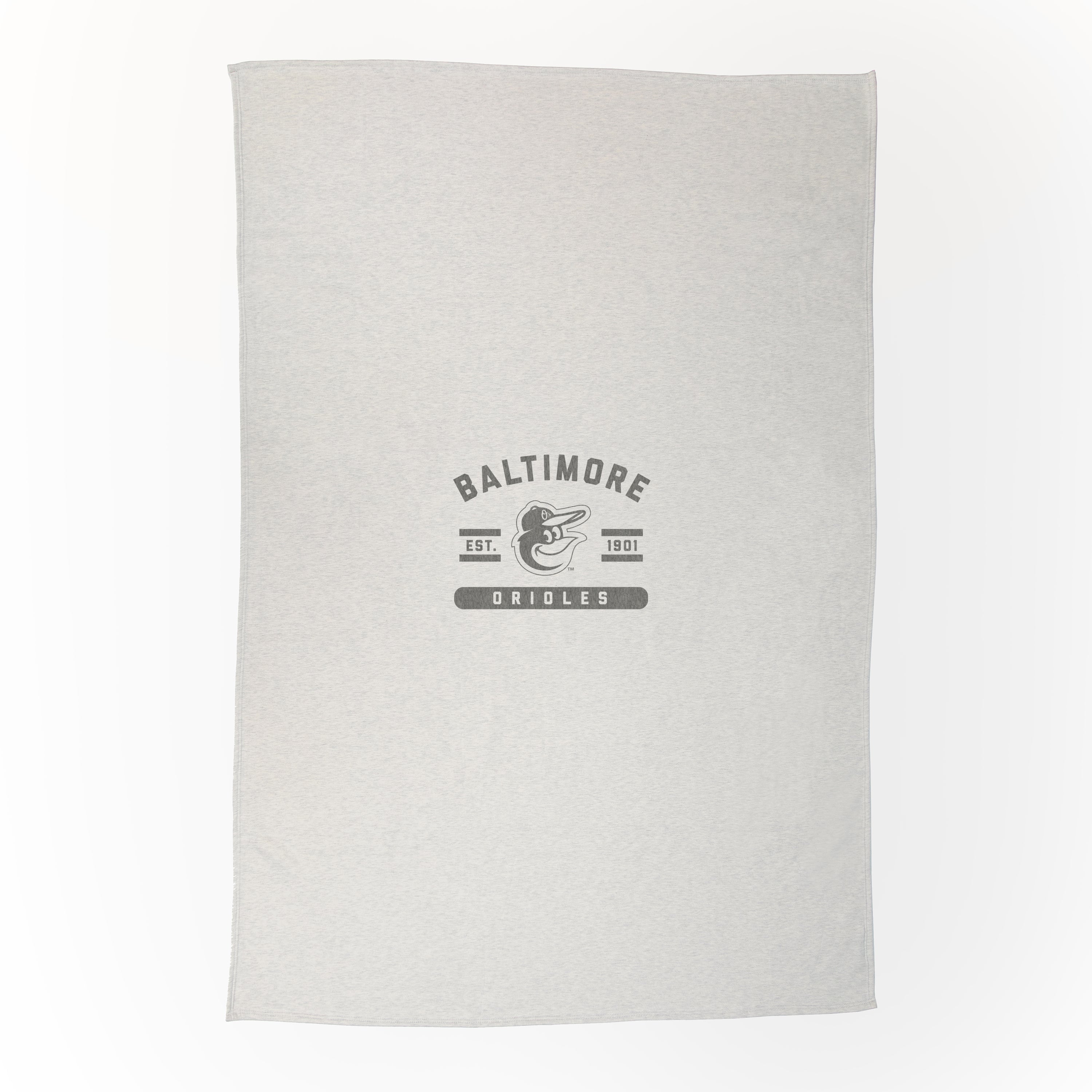 Baltimore Orioles Oatmeal Sweatshirt Blanket