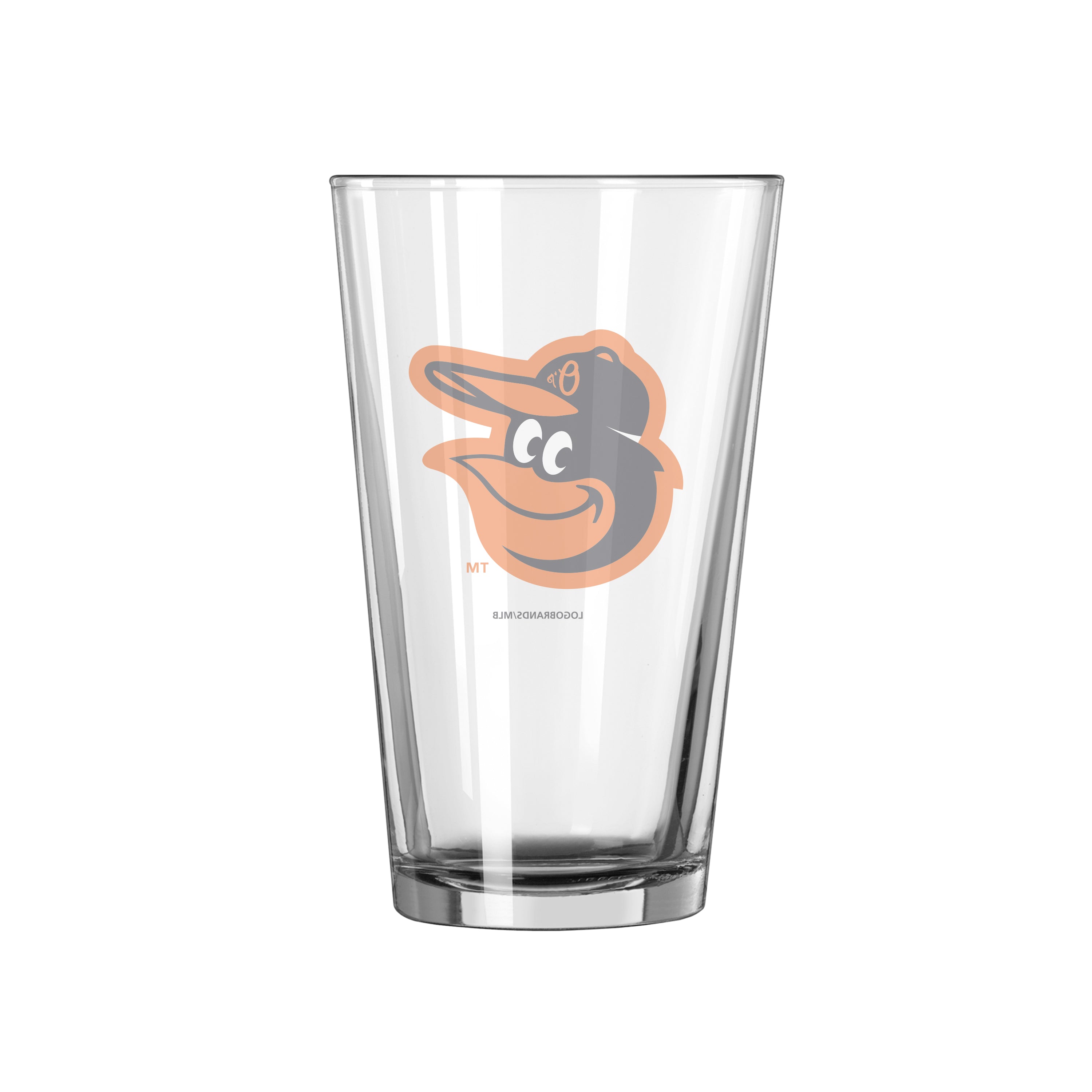 Baltimore Orioles 16oz Swagger Pint Glass - Sports Gifts, Sports Memorabilia, Sports Collectibles, Fan Shop