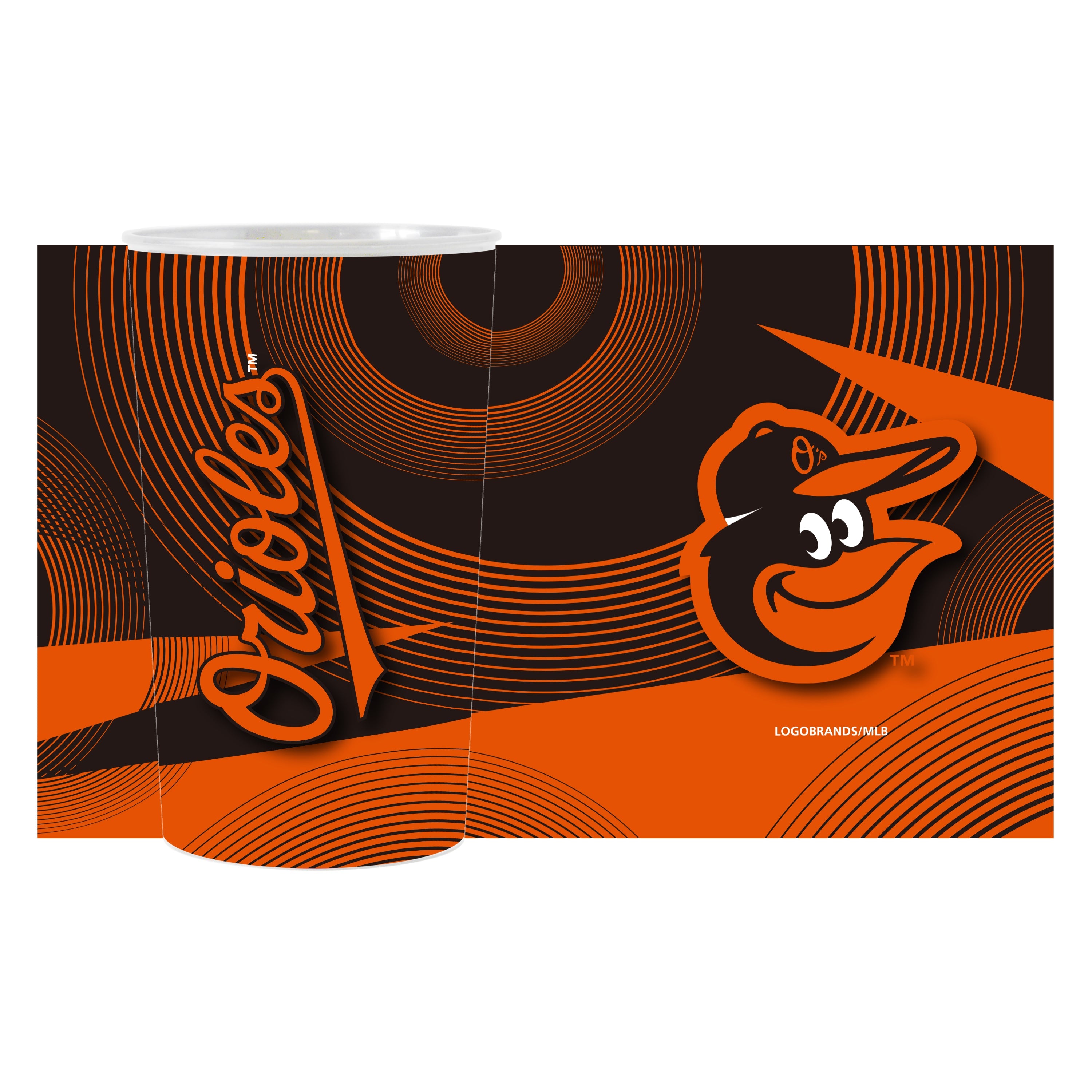 Baltimore Orioles 4pk Geometric 22oz Hardwall Cup - Sports Gifts, Sports Memorabilia, Sports Collectibles, Fan Shop