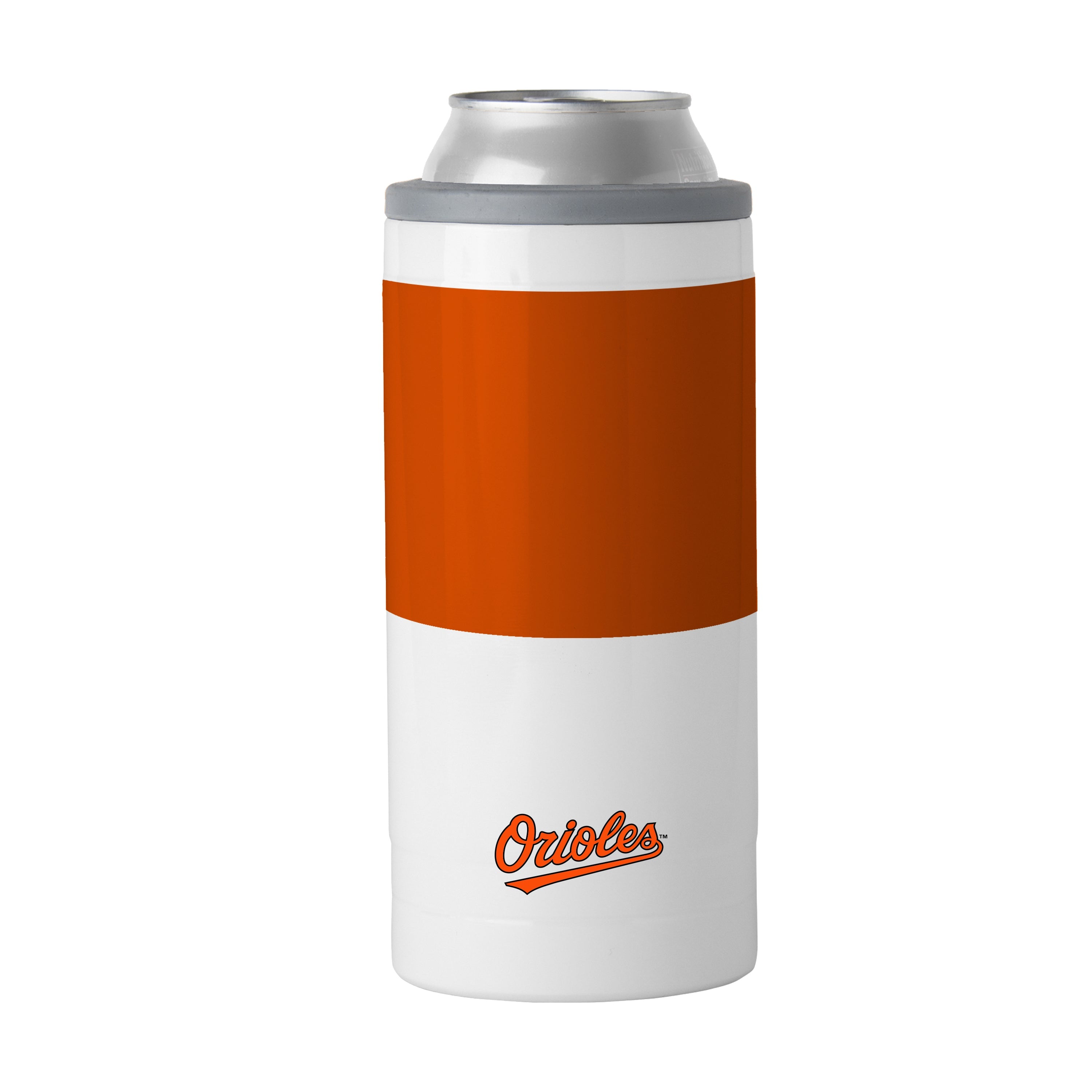 Baltimore Orioles Slim Colorblock Can Coolie - Sports Gifts, Sports Memorabilia, Sports Collectibles, Fan Shop