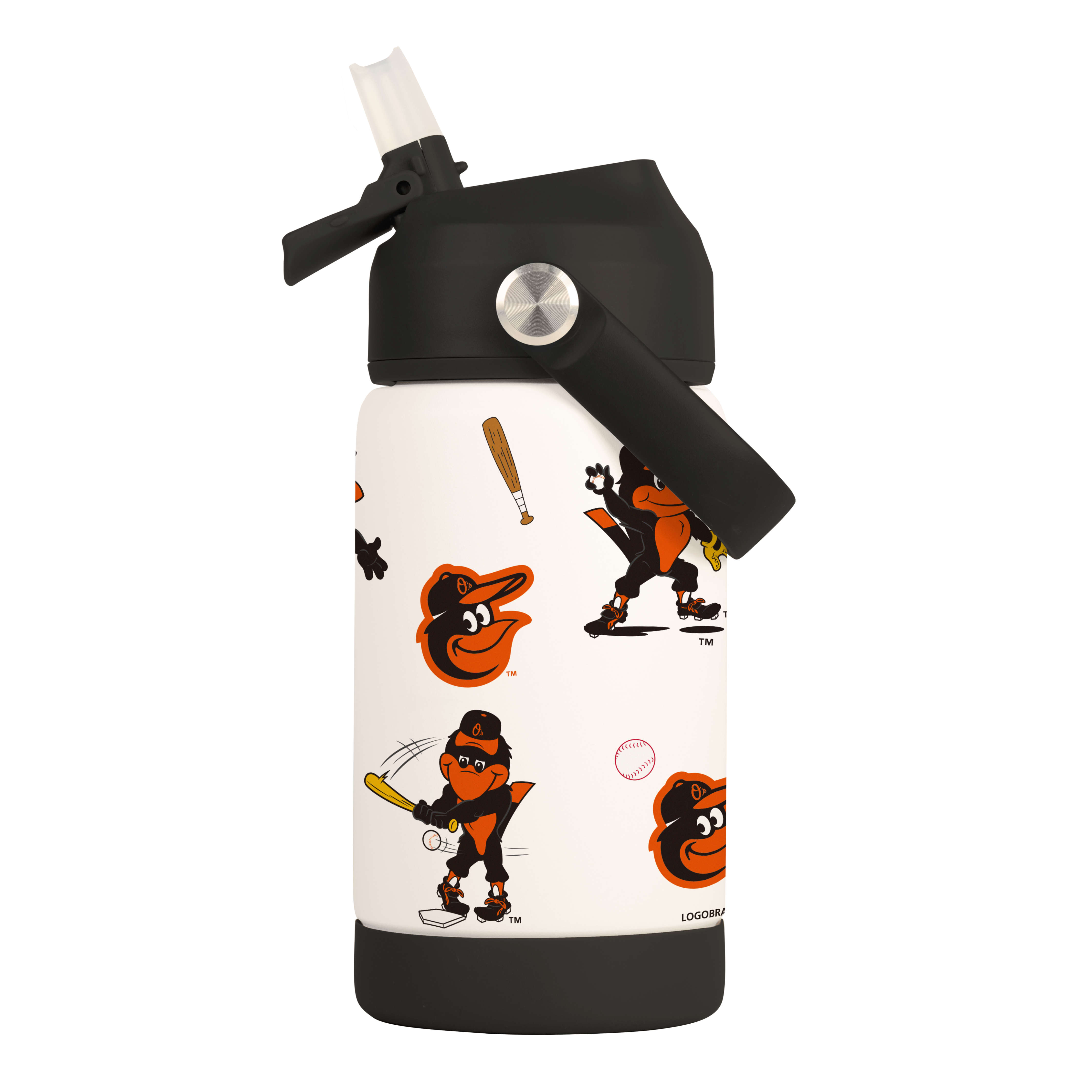 Baltimore Orioles 12oz Mascot SS Kids Bottle - Sports Gifts, Sports Memorabilia, Sports Collectibles, Fan Shop