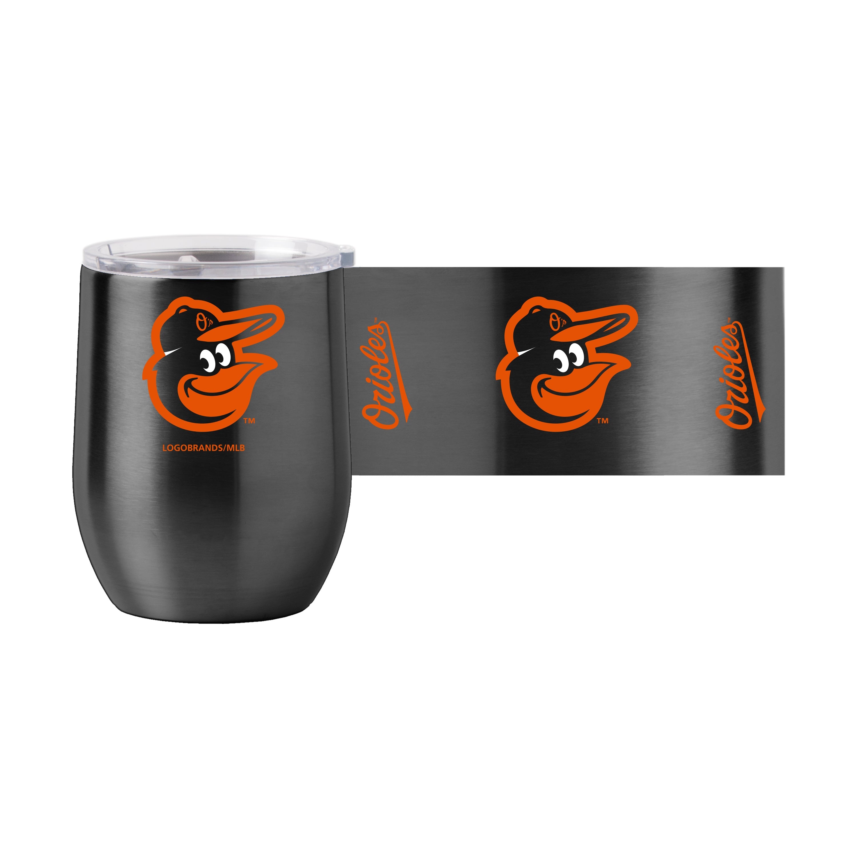 Baltimore Orioles 16oz Gameday Stainless Curved Beverage - Sports Gifts, Sports Memorabilia, Sports Collectibles, Fan Shop
