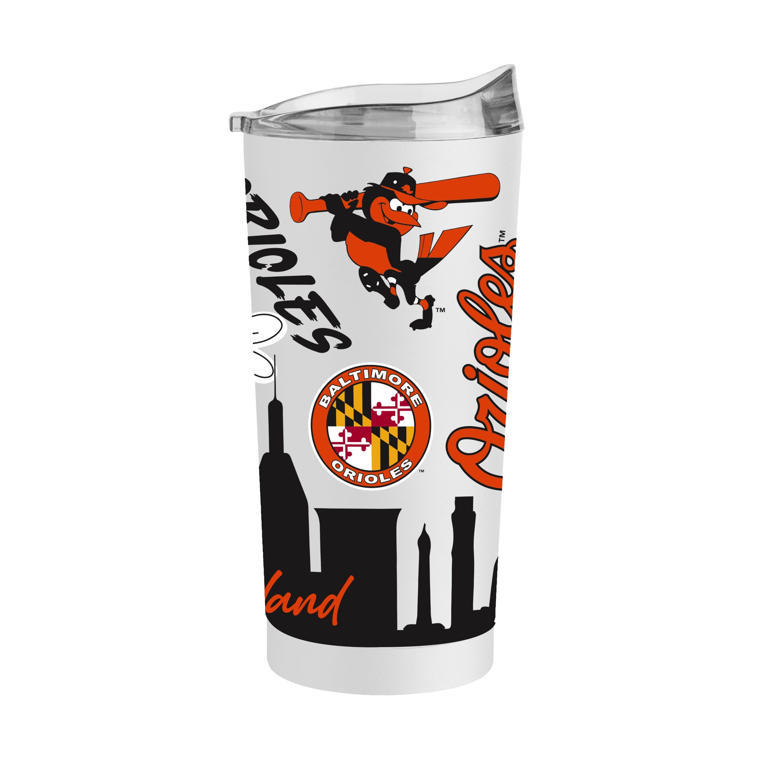Baltimore Orioles 20oz Native Powder Coat Tumbler - Sports Gifts, Sports Memorabilia, Sports Collectibles, Fan Shop