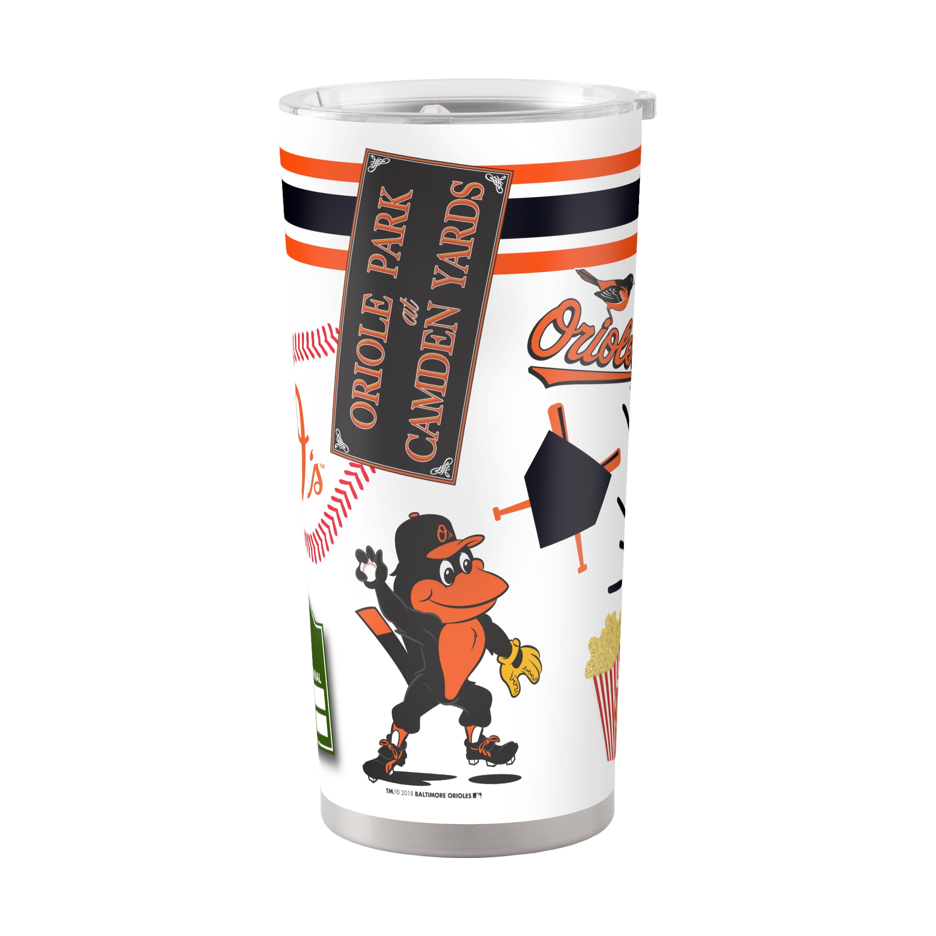 Baltimore Orioles 20oz Native Stainless Steel Tumbler