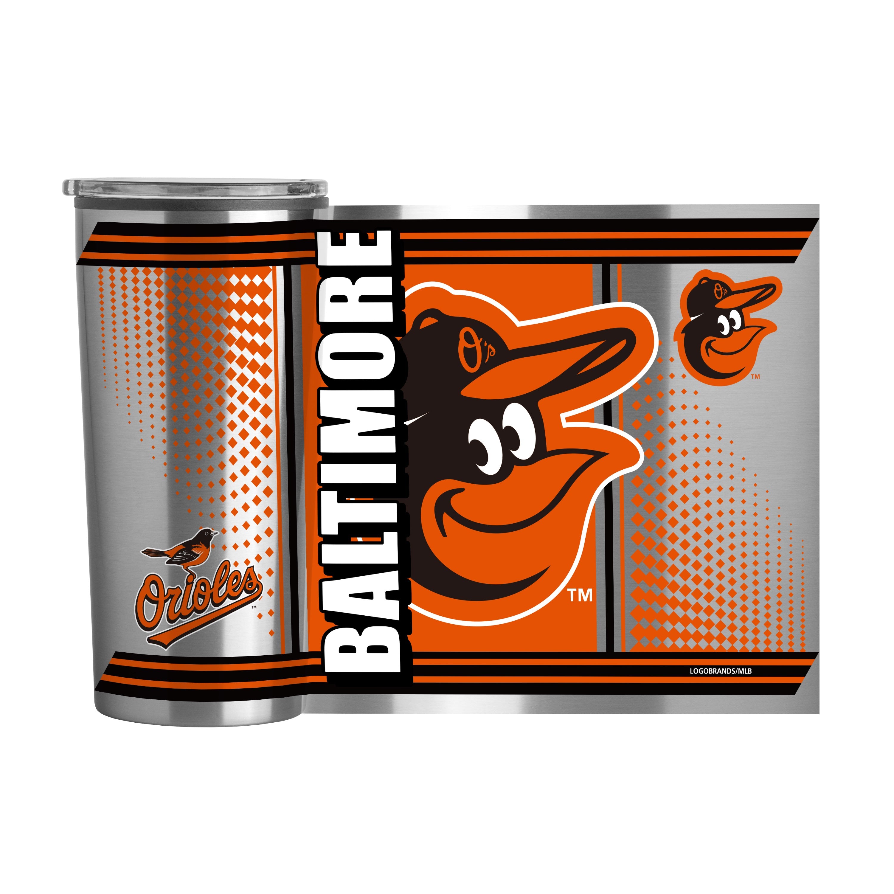 Baltimore Orioles 20oz Hero Fusion Tumbler - Sports Gifts, Sports Memorabilia, Sports Collectibles, Fan Shop