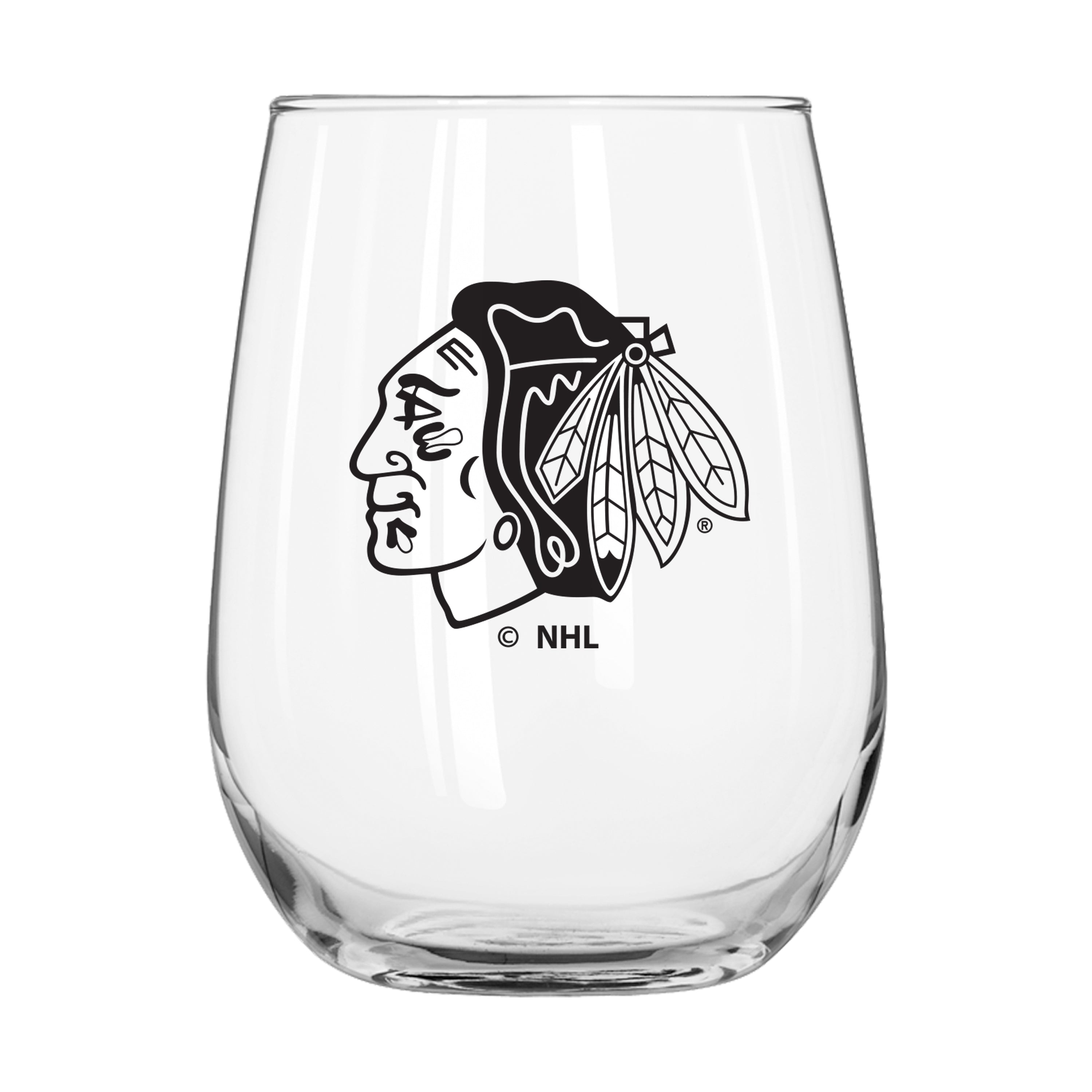 Chicago Blackhawks 16oz Gameday Curved Beverage Glass