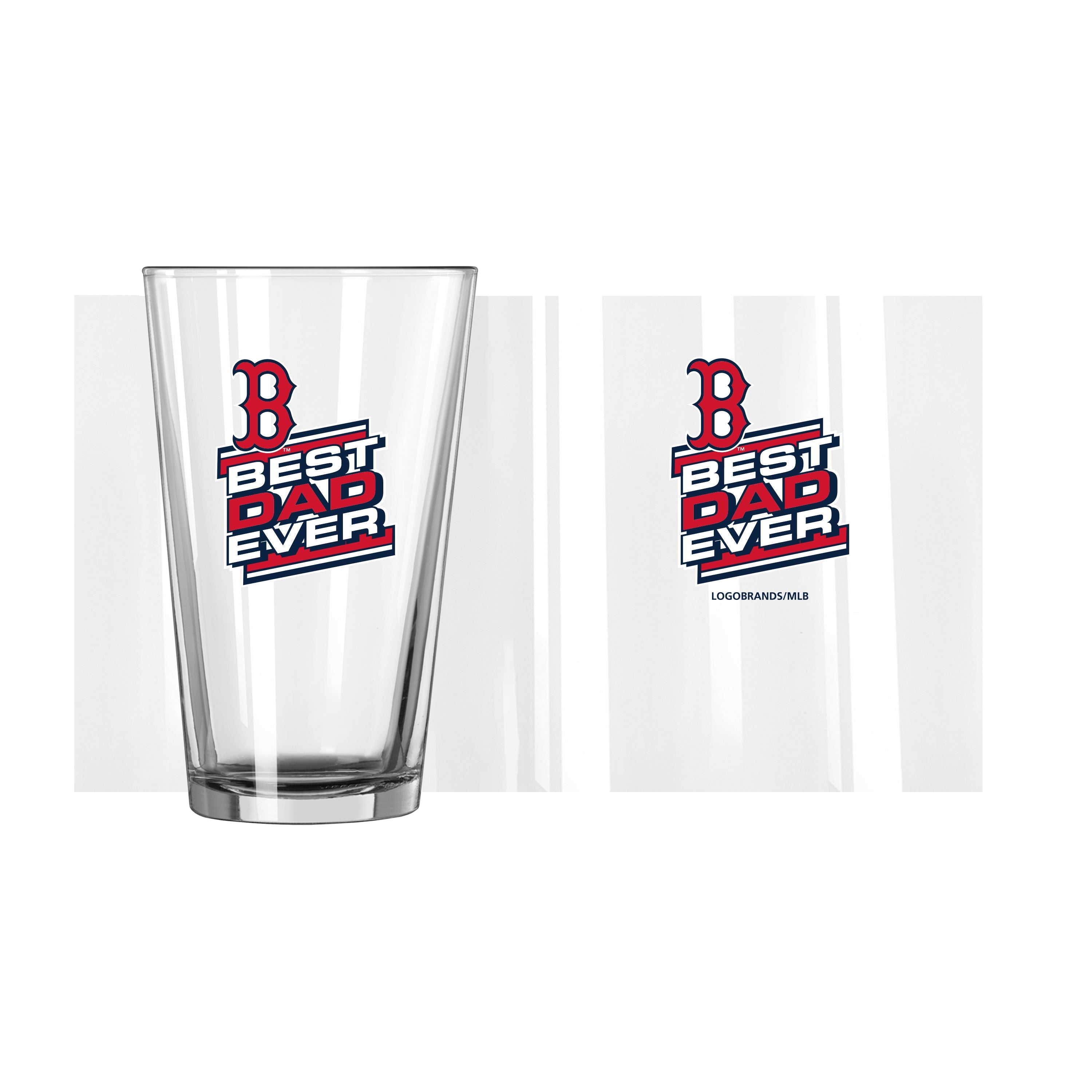 Boston Red Sox Best Dad 16oz Pint Glass - Sports Gifts, Sports Memorabilia, Sports Collectibles, Fan Shop