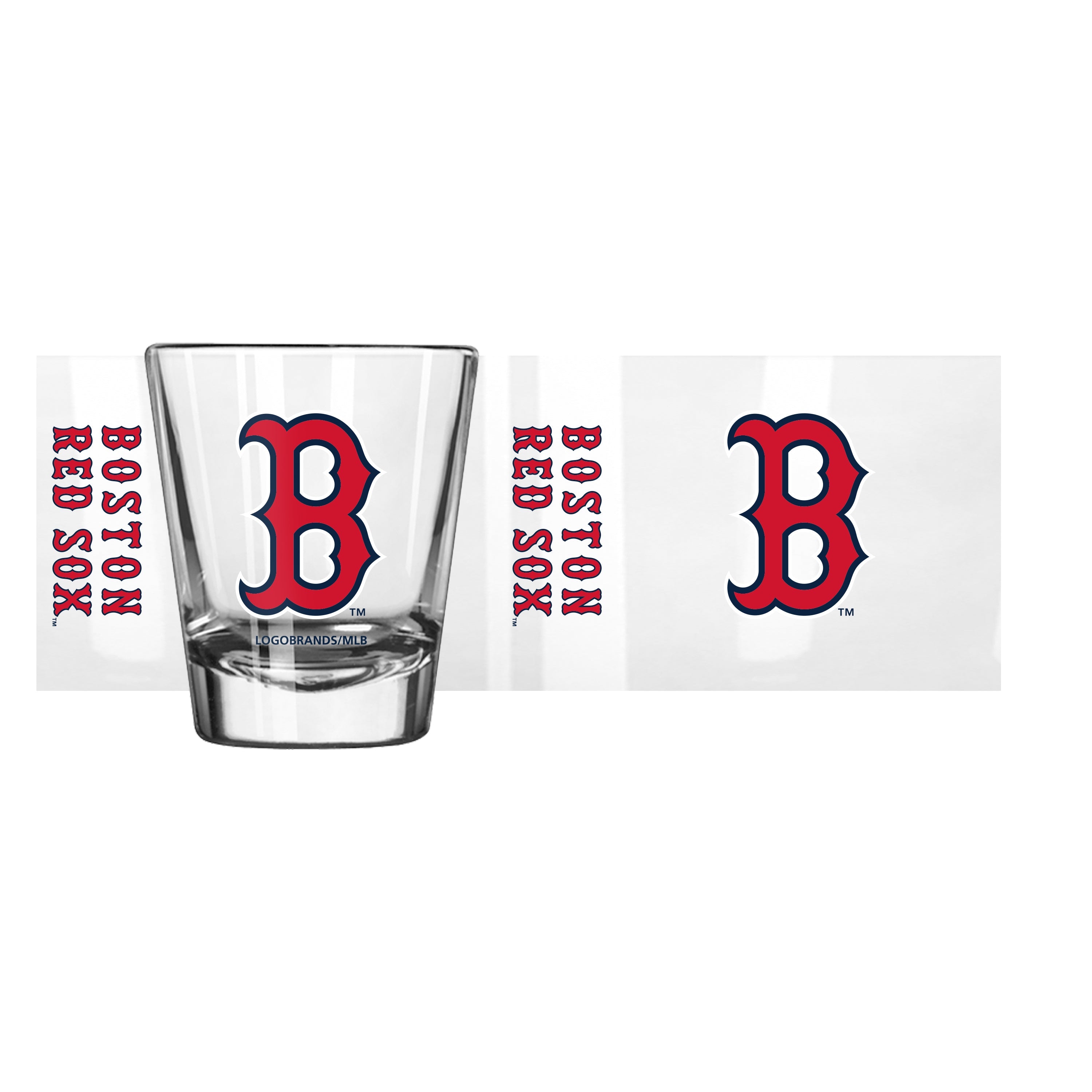 Boston Red Sox 2oz Color Gameday Shot Glass - Sports Gifts, Sports Memorabilia, Sports Collectibles, Fan Shop