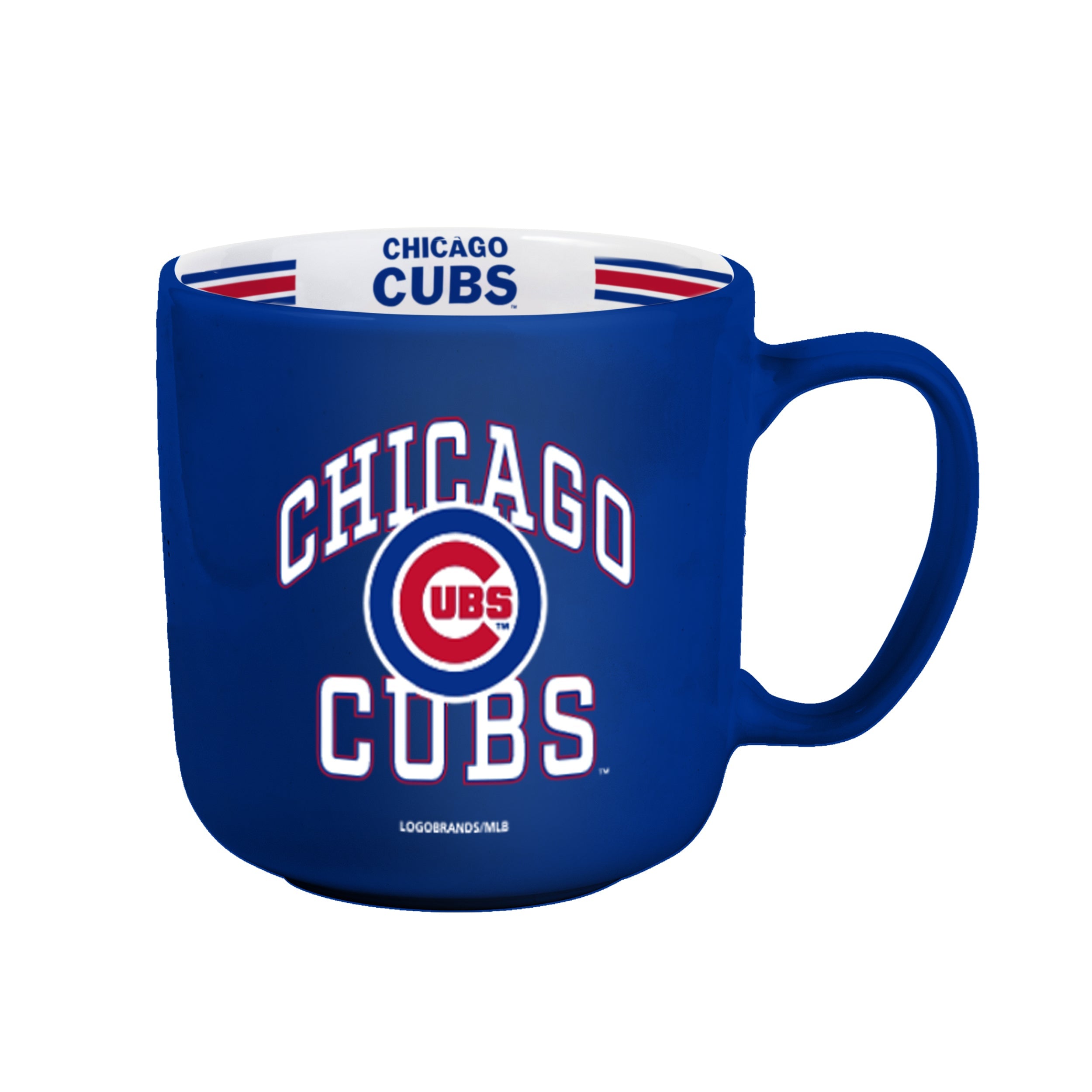 Chicago Cubs 15oz Stripe Mug - Sports Gifts, Sports Memorabilia, Sports Collectibles, Fan Shop