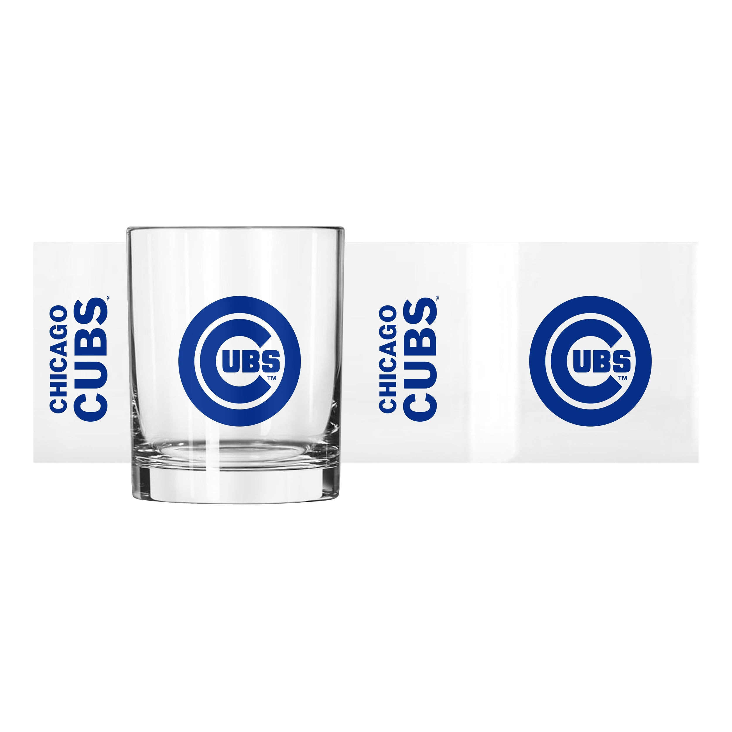 Chicago Cubs 14oz Gameday Rocks Glass - Sports Gifts, Sports Memorabilia, Sports Collectibles, Fan Shop