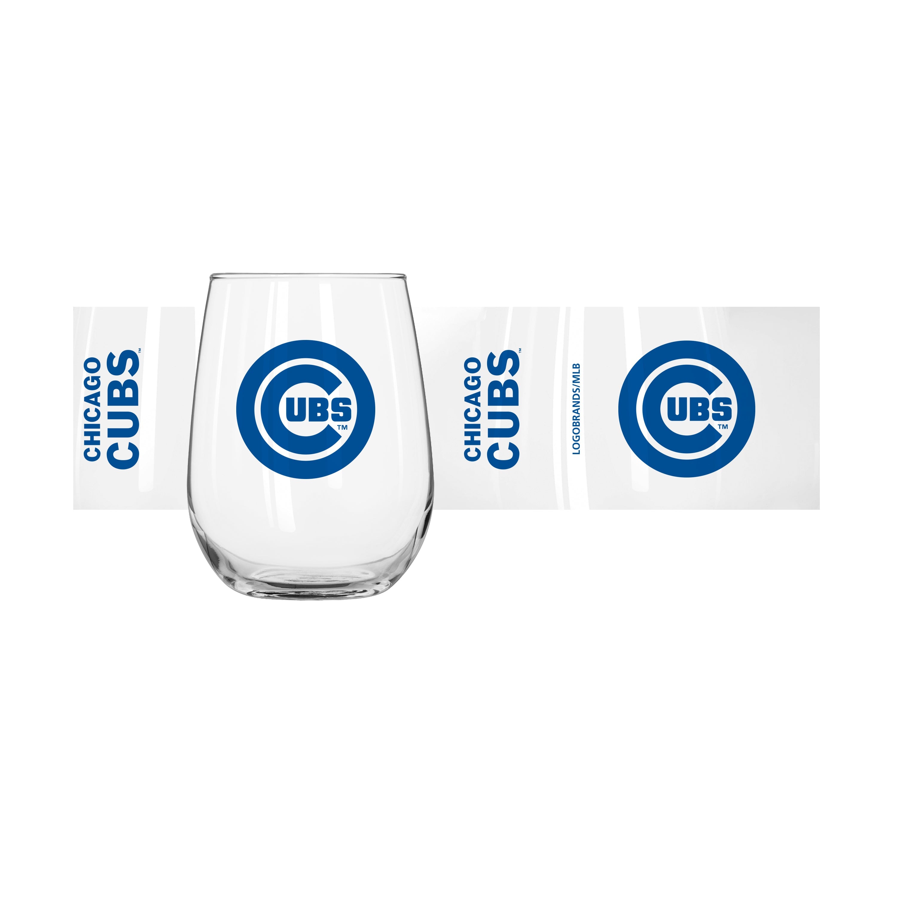 Chicago Cubs 16oz Gameday Curved Beverage Glass - Sports Gifts, Sports Memorabilia, Sports Collectibles, Fan Shop