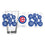 Chicago Cubs 16oz Scatter Pint Glass - Sports Gifts, Sports Memorabilia, Sports Collectibles, Fan Shop