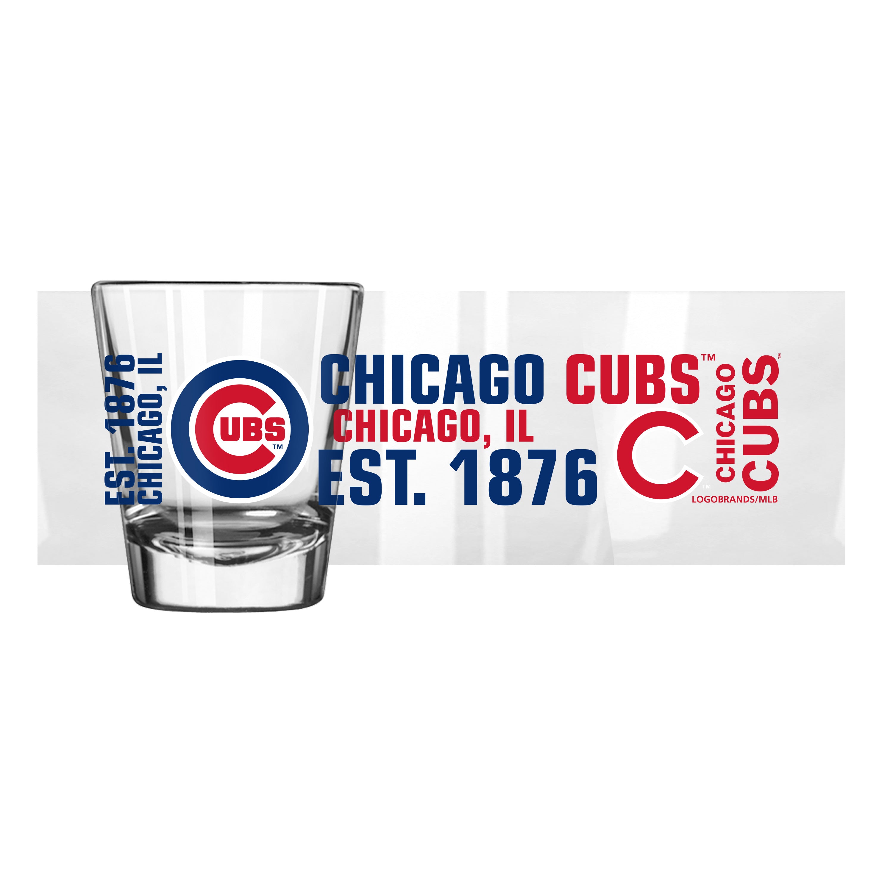 Chicago Cubs 2oz Spirit Shot Glass - Sports Gifts, Sports Memorabilia, Sports Collectibles, Fan Shop