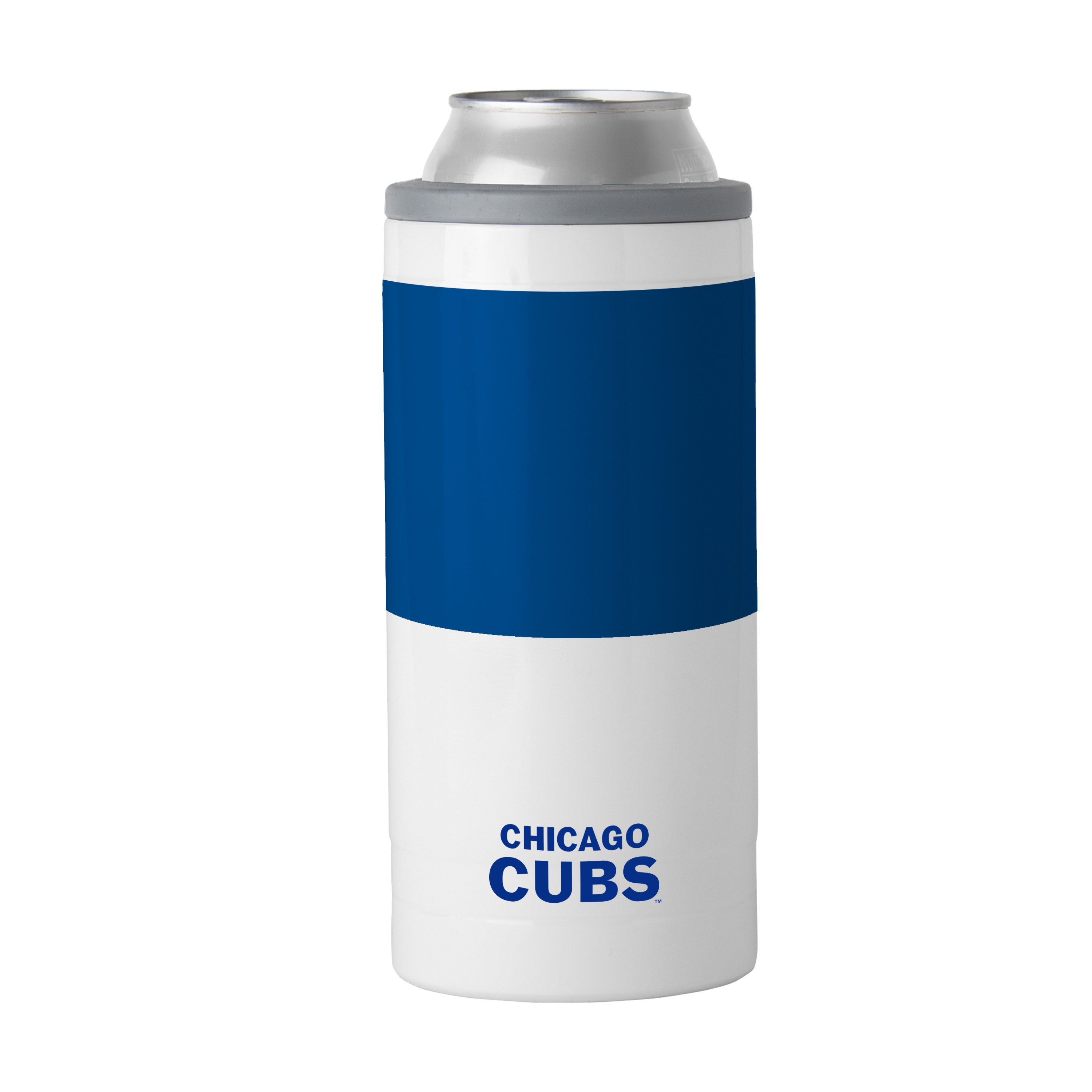 Chicago Cubs Slim Colorblock Can Coolie - Sports Gifts, Sports Memorabilia, Sports Collectibles, Fan Shop