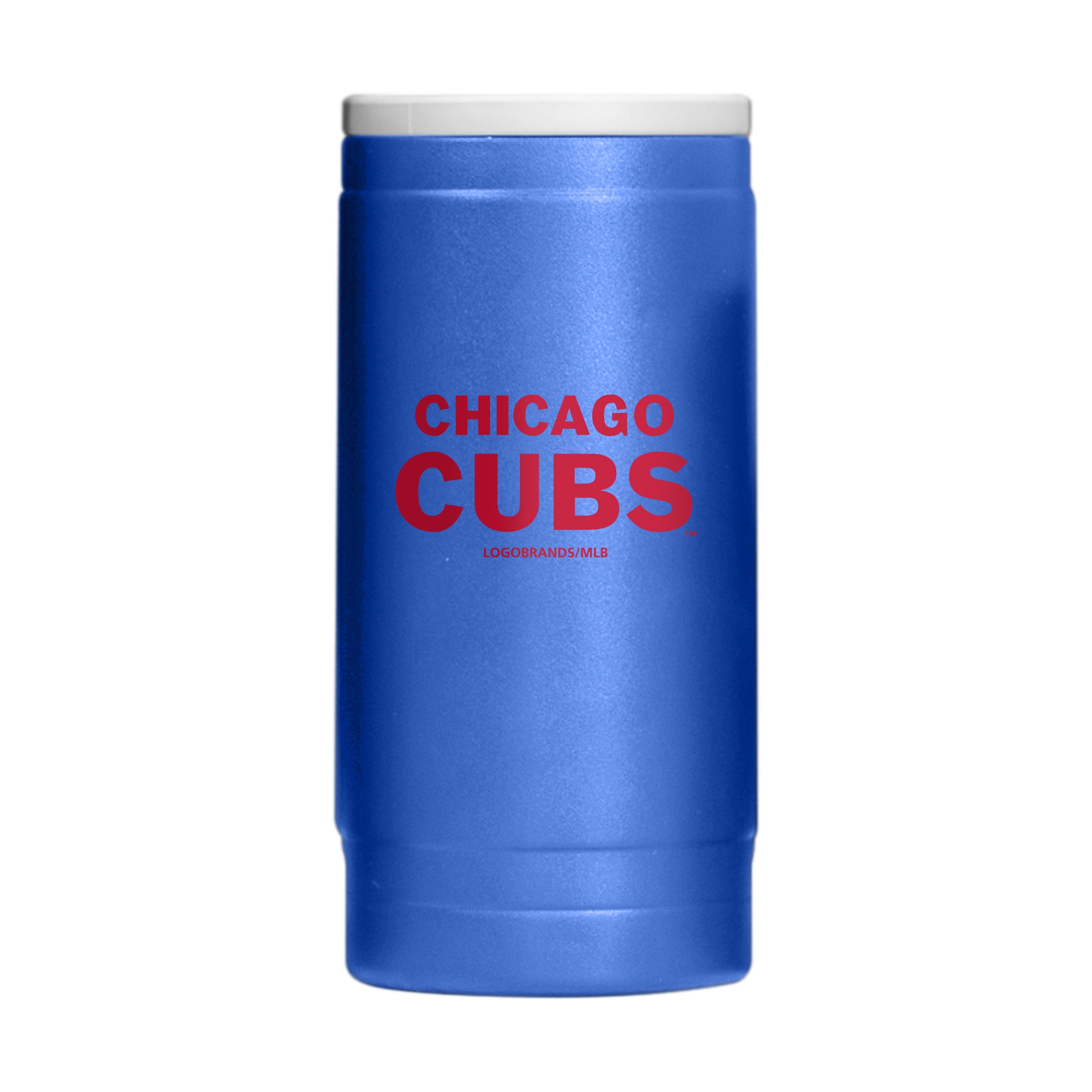 Chicago Cubs Flipside Powder Coat Slim Can Coolie - Sports Gifts, Sports Memorabilia, Sports Collectibles, Fan Shop