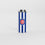 Chicago Cubs 12oz Striped Powdercoat SlimCan Coolie