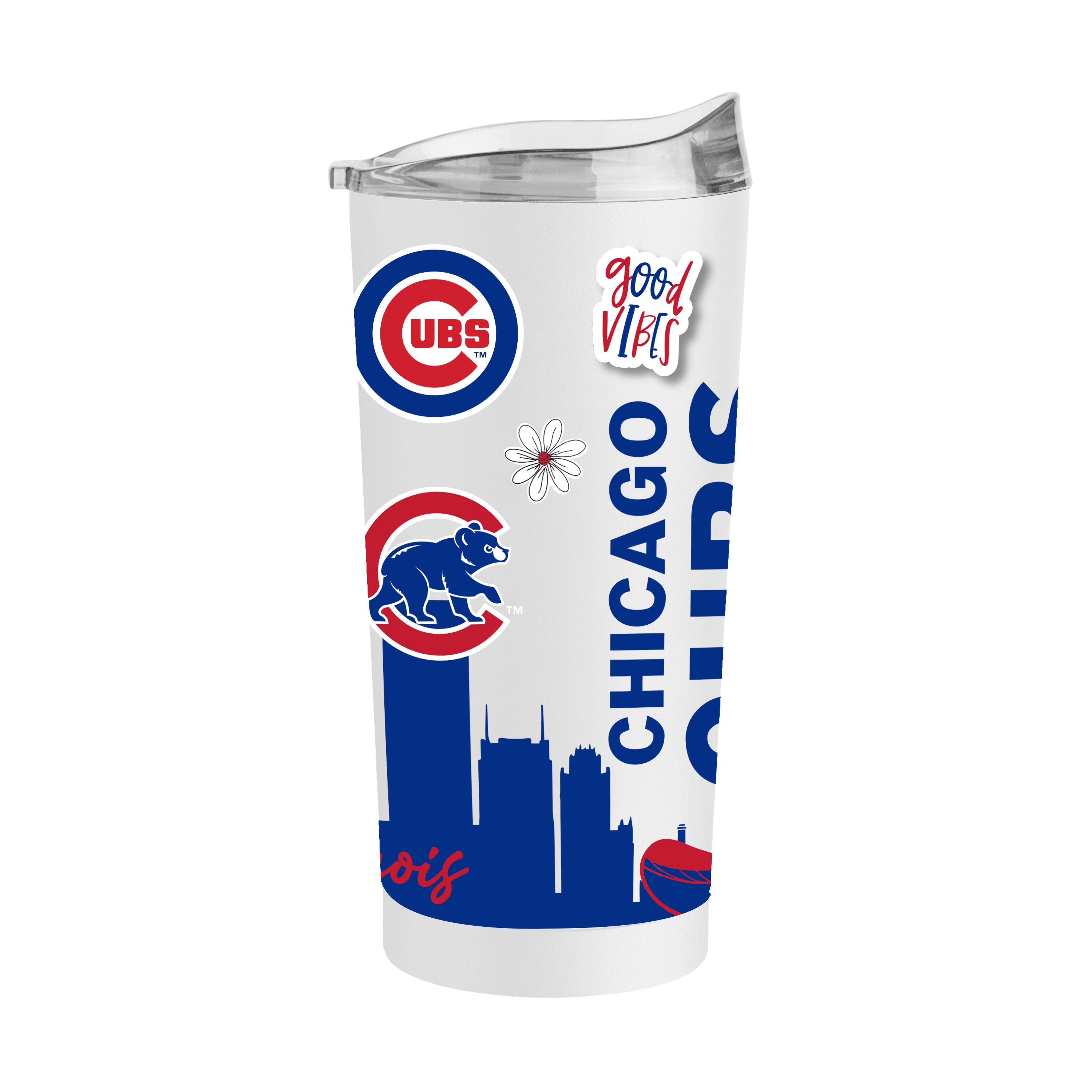 Chicago Cubs 20oz Native Powder Coat Tumbler - Sports Gifts, Sports Memorabilia, Sports Collectibles, Fan Shop