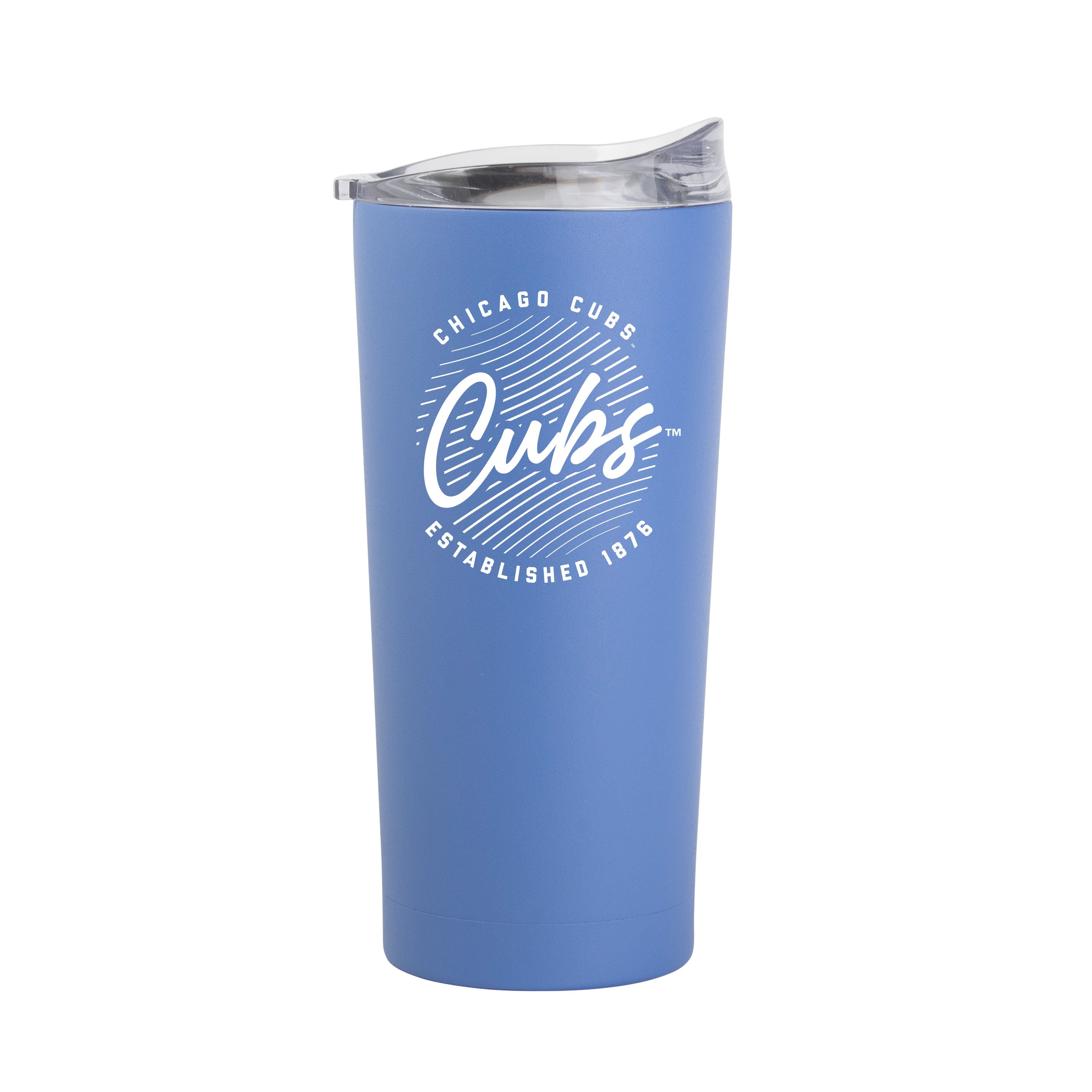 Chicago Cubs 20oz Retro Script Arctic Powder Coat Tumbler - Sports Gifts, Sports Memorabilia, Sports Collectibles, Fan Shop