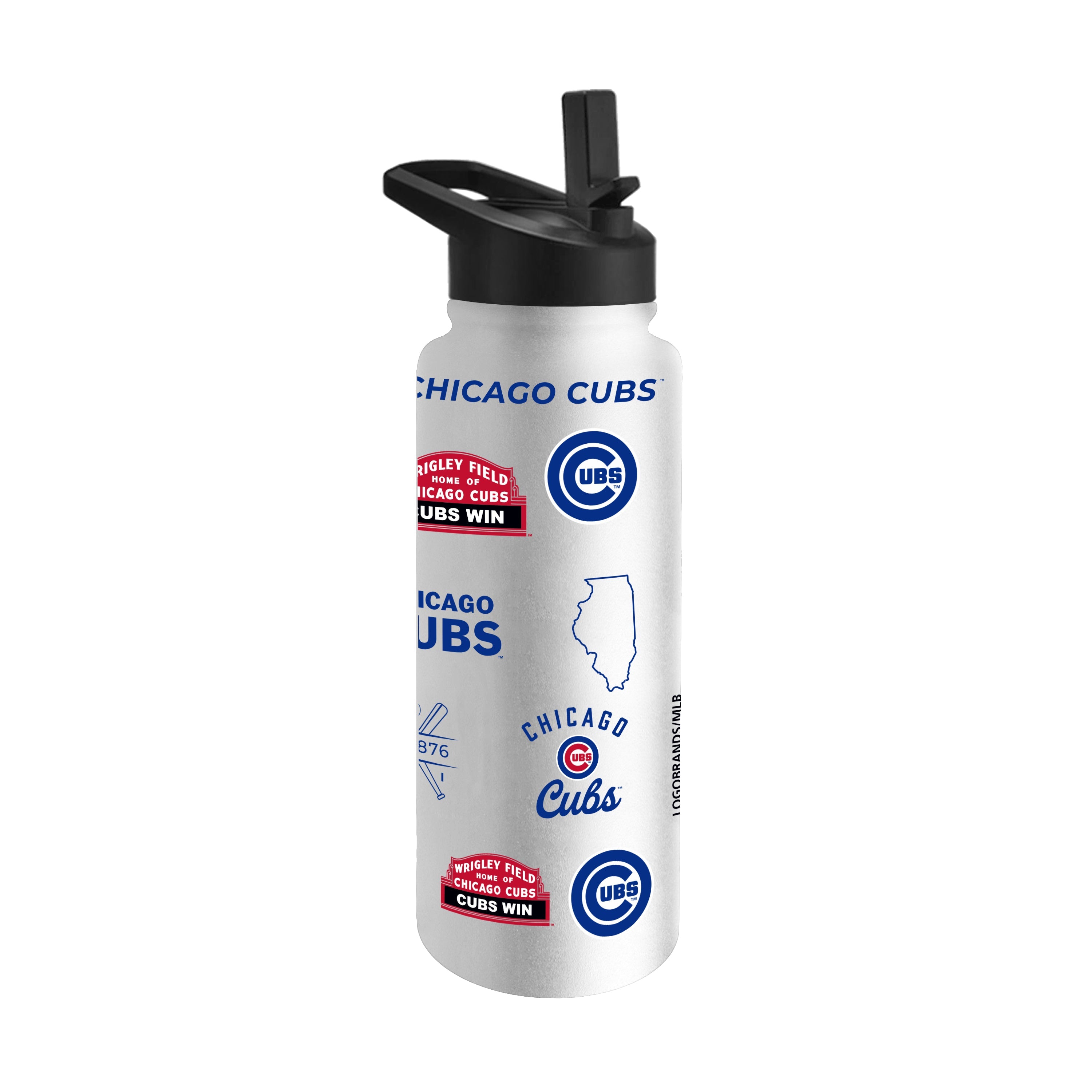 Chicago Cubs 34oz Heritage Threds Quencher Bottle - Sports Gifts, Sports Memorabilia, Sports Collectibles, Fan Shop