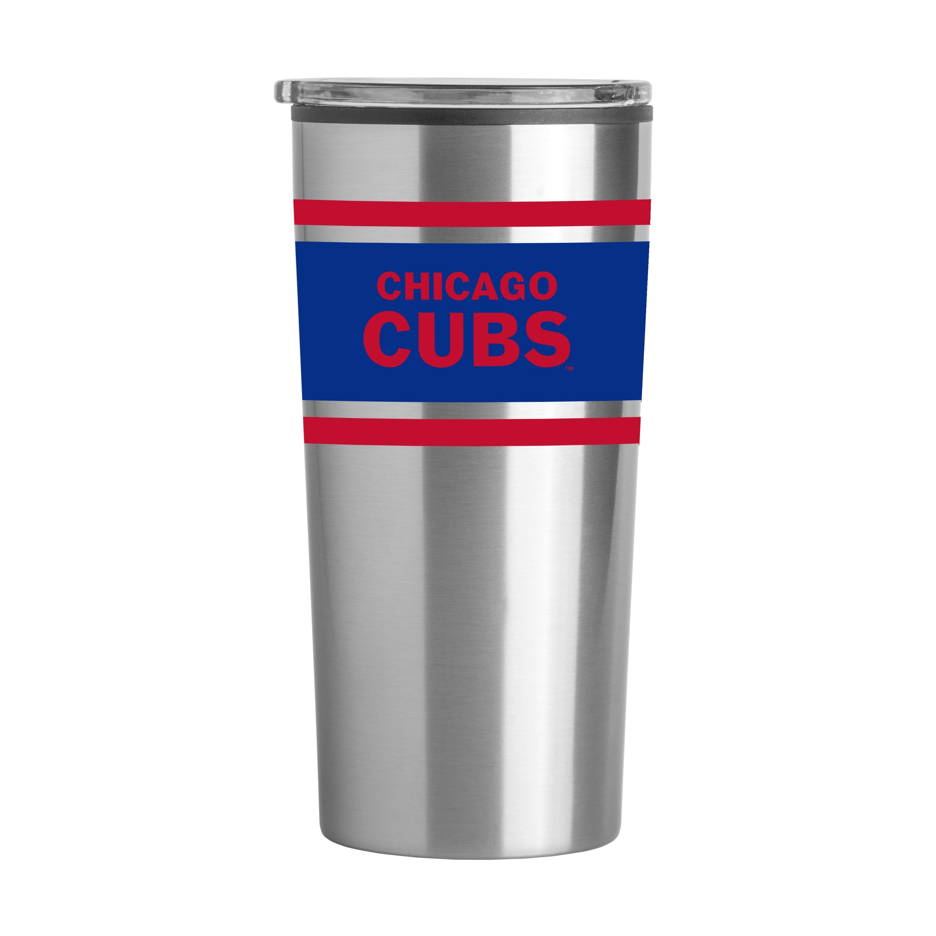 Chicago Cubs 20oz Stripe Fusion Tumbler - Sports Gifts, Sports Memorabilia, Sports Collectibles, Fan Shop