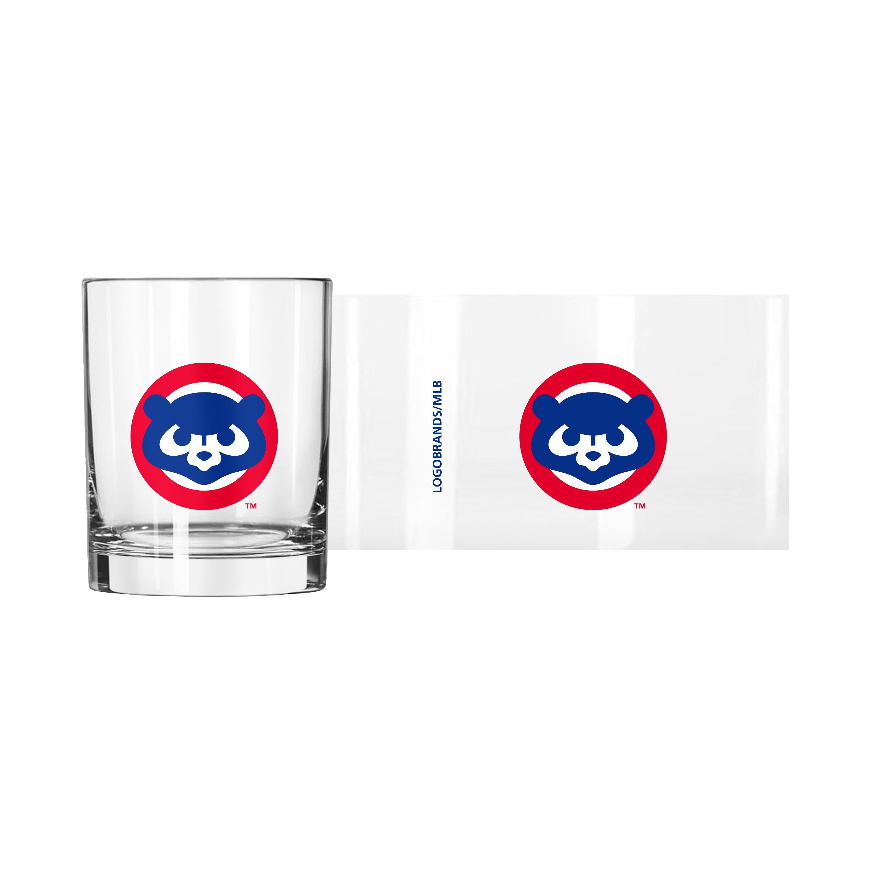 Chicago Cubs 1984 Cub Face 14oz Rocks Glass - Sports Gifts, Sports Memorabilia, Sports Collectibles, Fan Shop