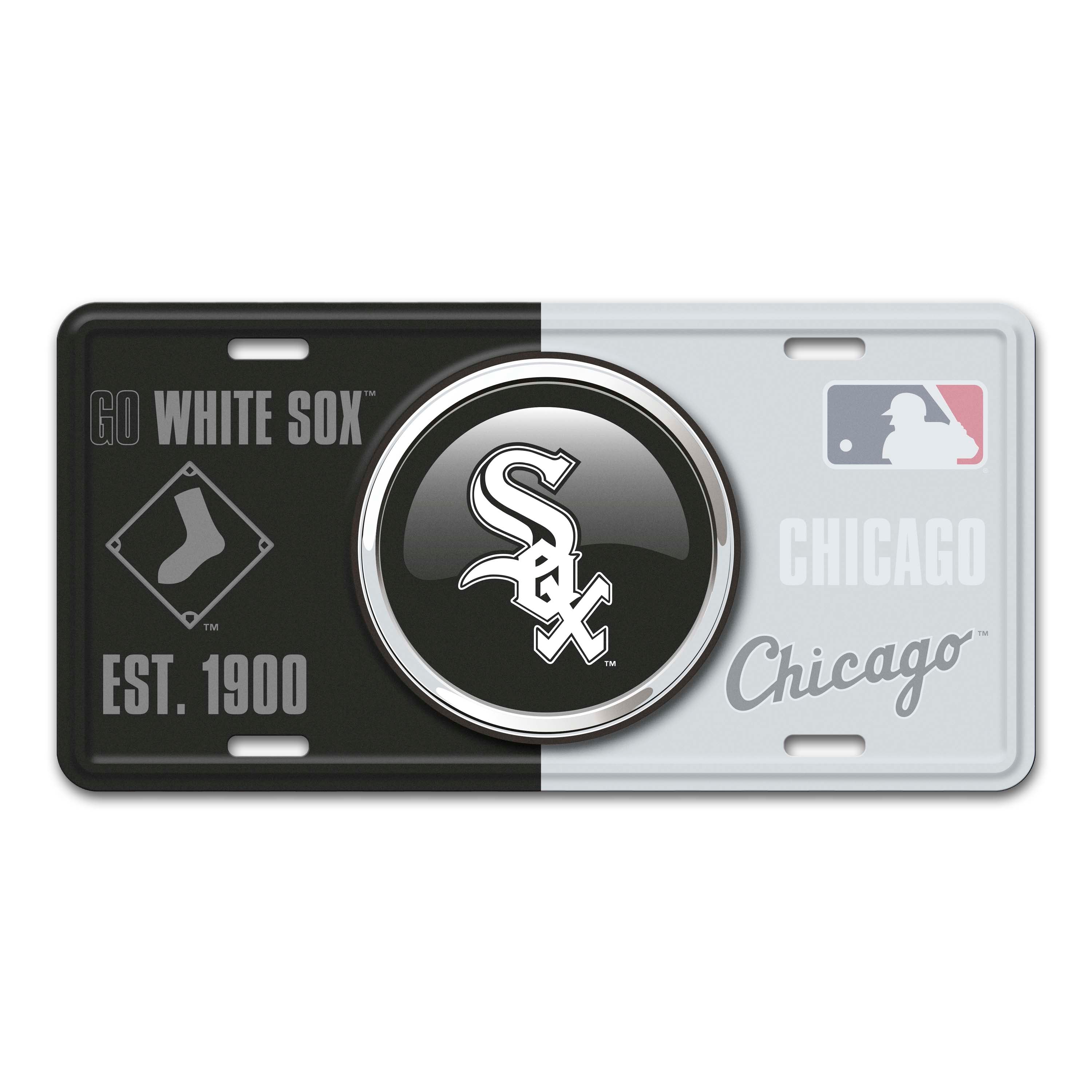 MLB - Chicago White Sox Embossed Metal License Plate