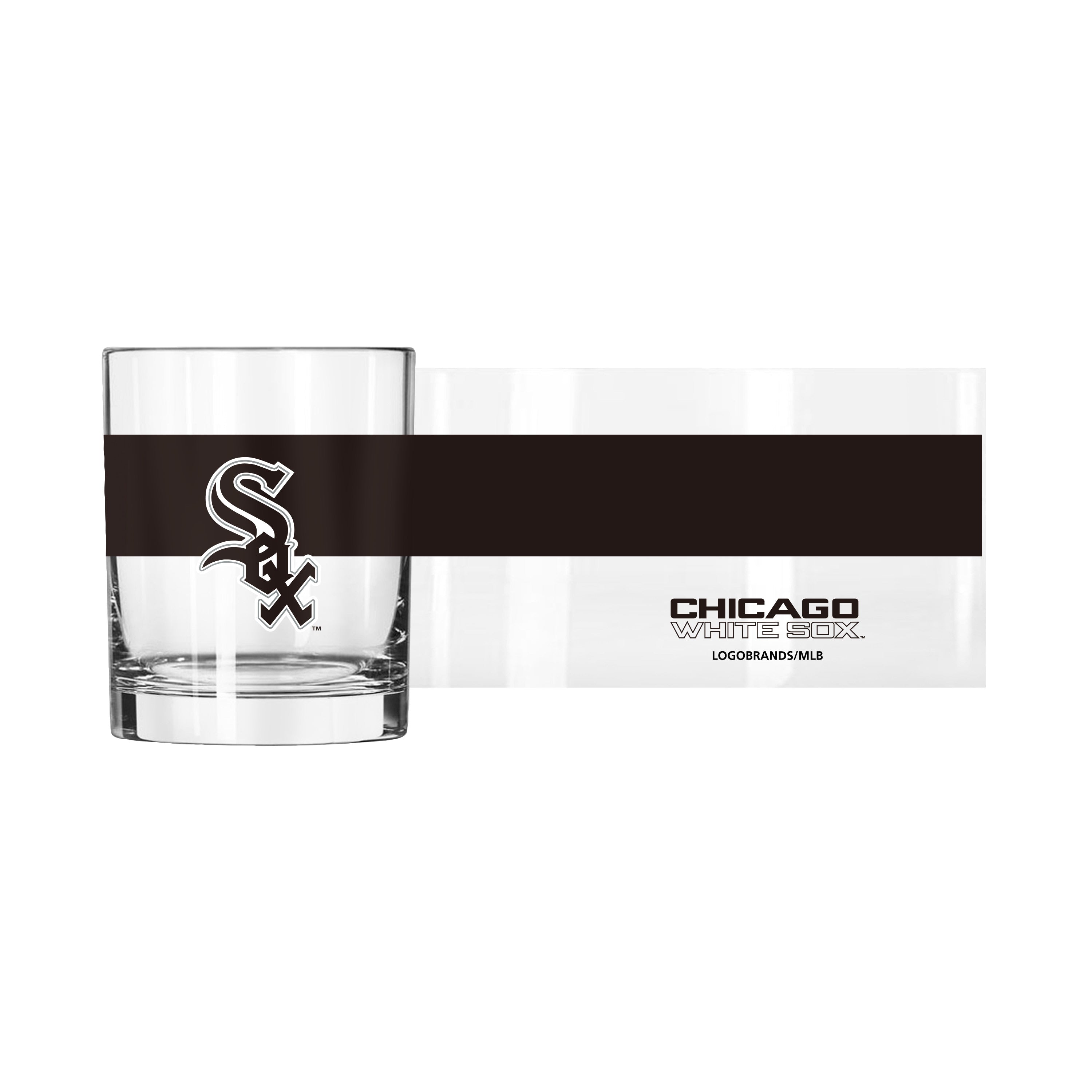 Chicago White Sox 14oz Colorblock Rocks Glass - Sports Gifts, Sports Memorabilia, Sports Collectibles, Fan Shop