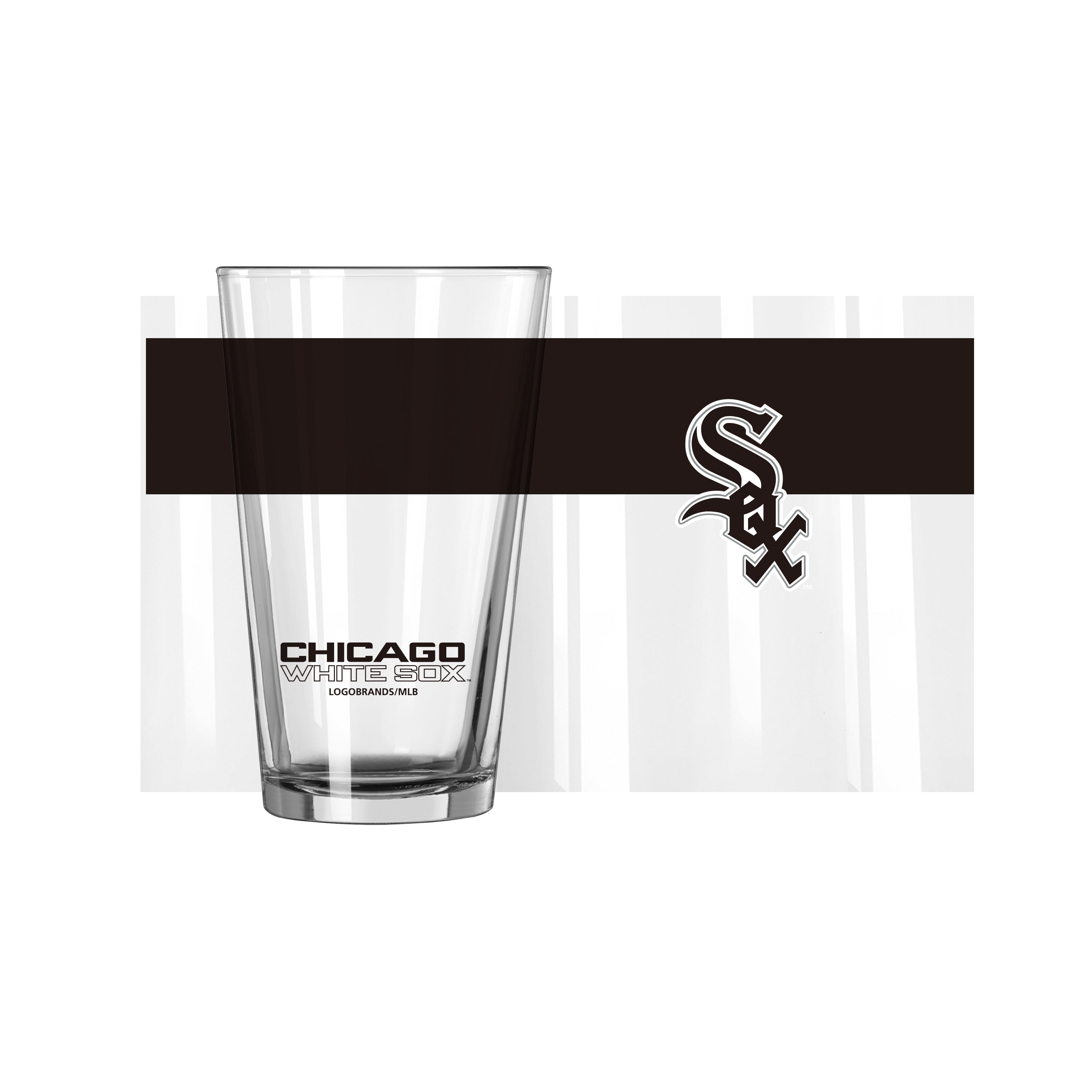 Chicago White Sox 16oz Colorblock Pint Glass - Sports Gifts, Sports Memorabilia, Sports Collectibles, Fan Shop