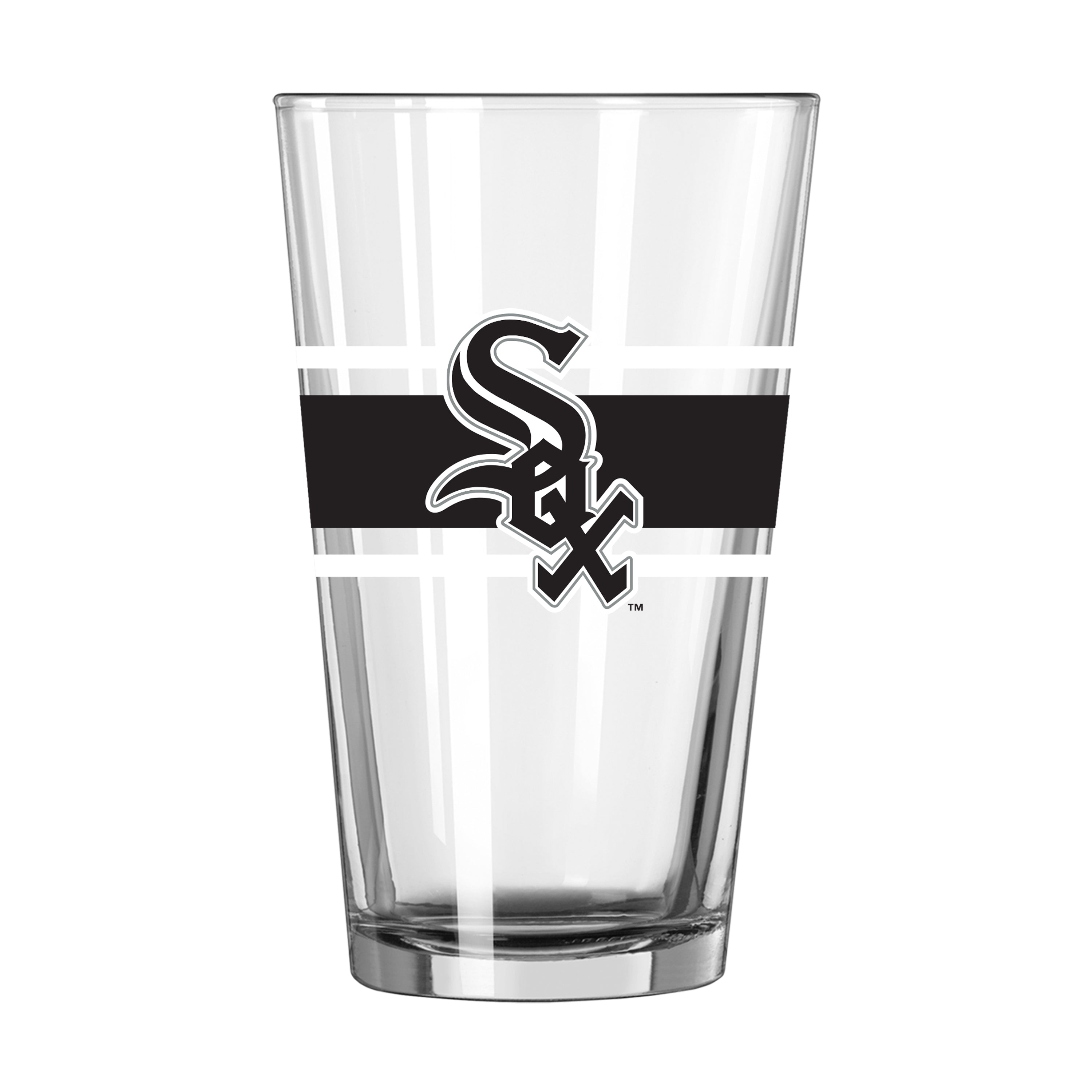 Chicago White Sox 16oz Stripe Pint Glass