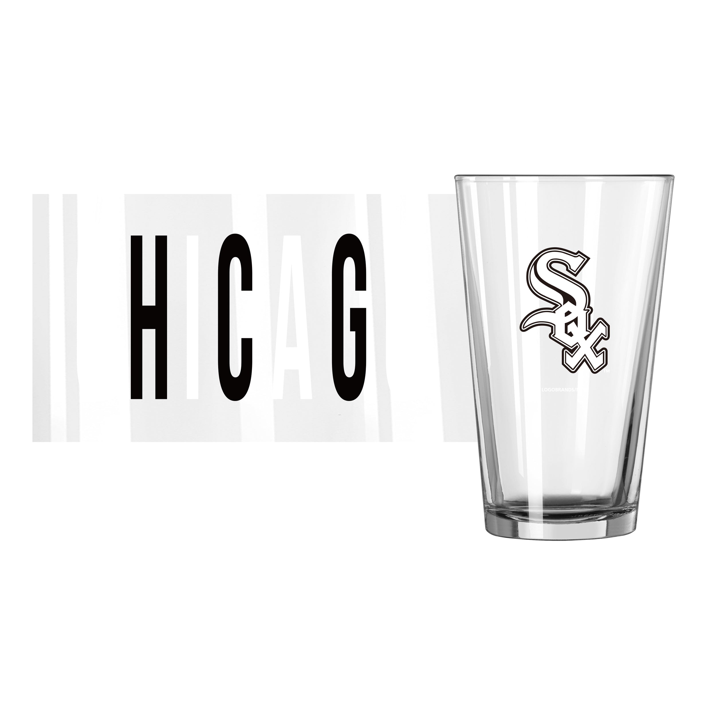Chicago White Sox 16oz Overtime Pint Glass - Sports Gifts, Sports Memorabilia, Sports Collectibles, Fan Shop