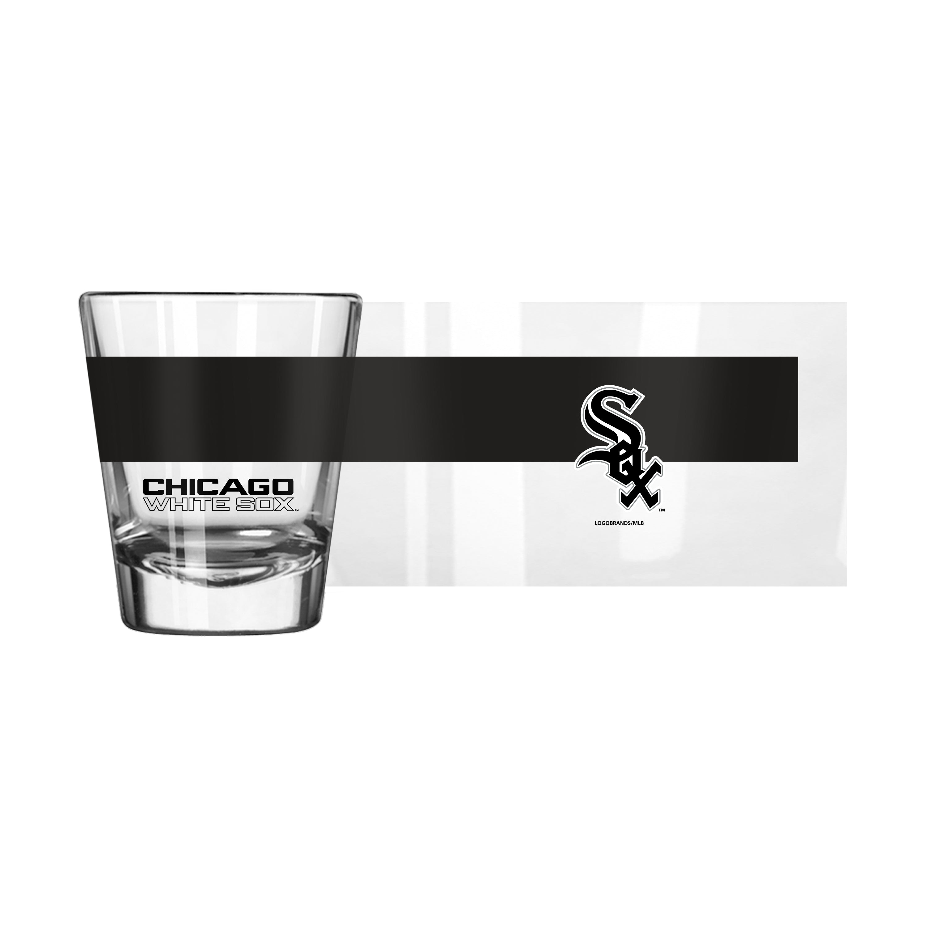 Chicago White Sox 2oz Colorblock Shot Glass - Sports Gifts, Sports Memorabilia, Sports Collectibles, Fan Shop