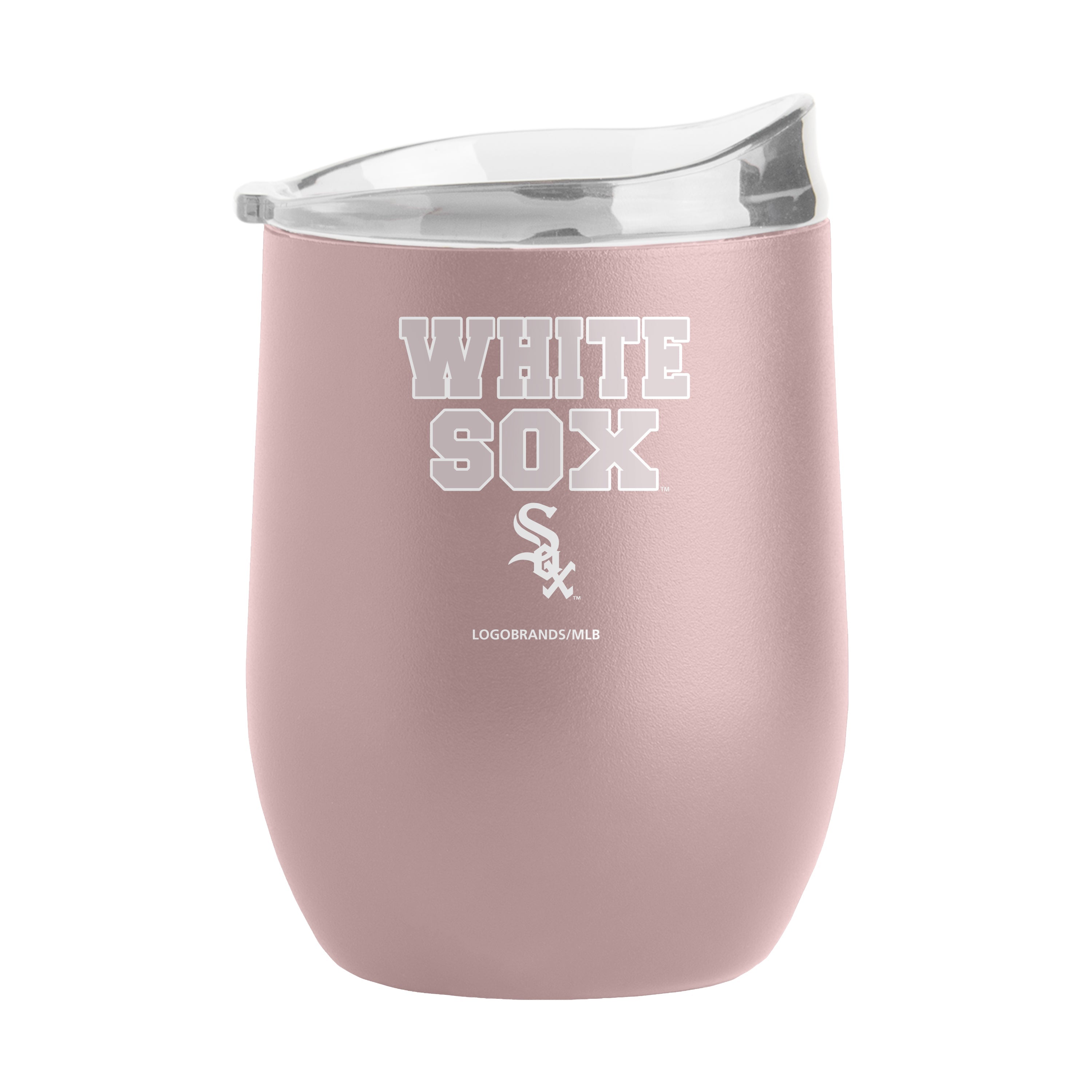 Chicago White Sox 16oz Stencil Powder Coat Curved Beverage - Sports Gifts, Sports Memorabilia, Sports Collectibles, Fan Shop