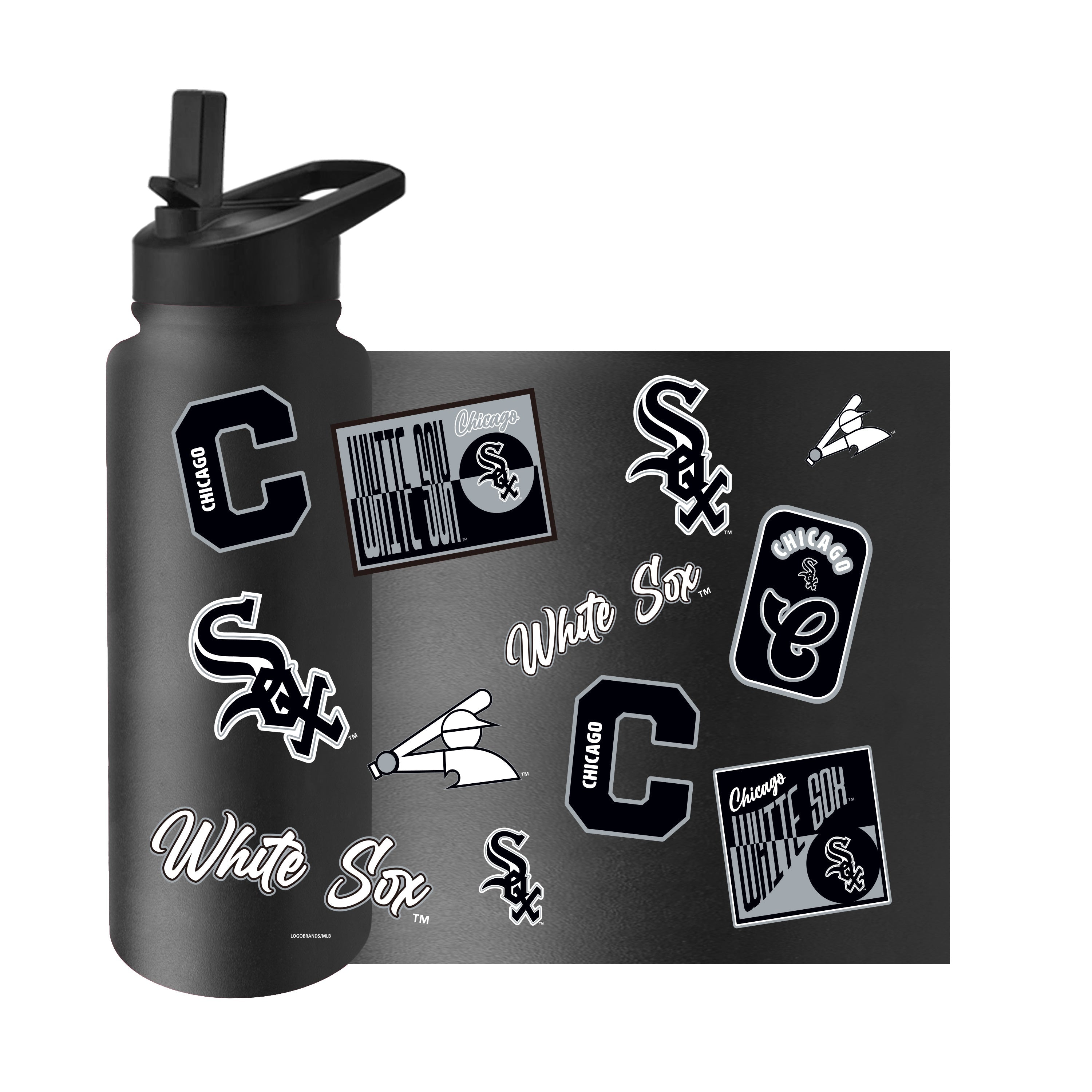 Chicago White Sox 34oz Dream Weave Quencher Bottle - Sports Gifts, Sports Memorabilia, Sports Collectibles, Fan Shop