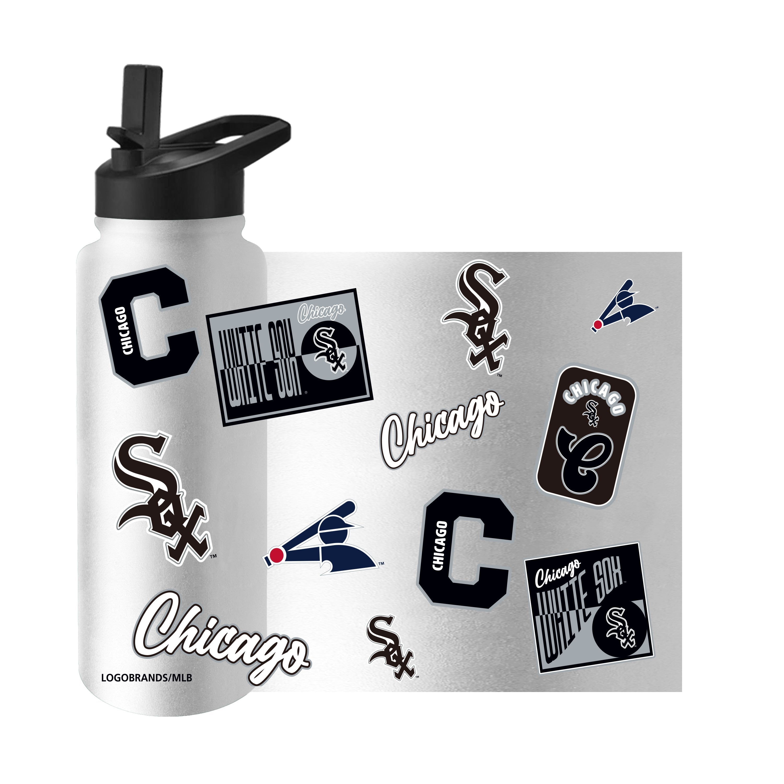 Chicago White Sox 34oz Dream Weave Quencher Bottle - Sports Gifts, Sports Memorabilia, Sports Collectibles, Fan Shop