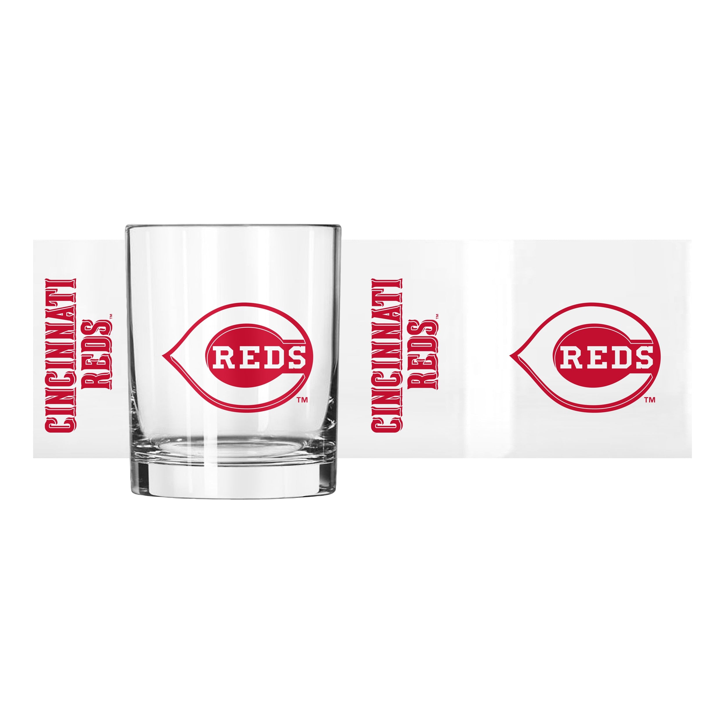Cincinnati Reds 14oz Gameday Rocks Glass - Sports Gifts, Sports Memorabilia, Sports Collectibles, Fan Shop
