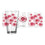 Cincinnati Reds 16oz Scatter Pint Glass - Sports Gifts, Sports Memorabilia, Sports Collectibles, Fan Shop